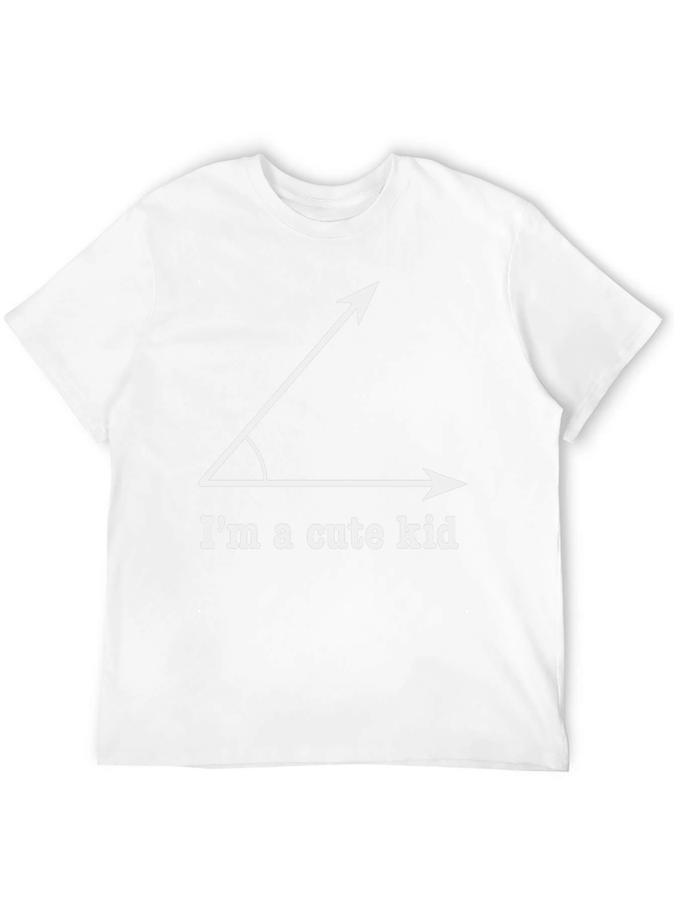 Acute Angle Pun T-Shirt - Im a Cute Kid