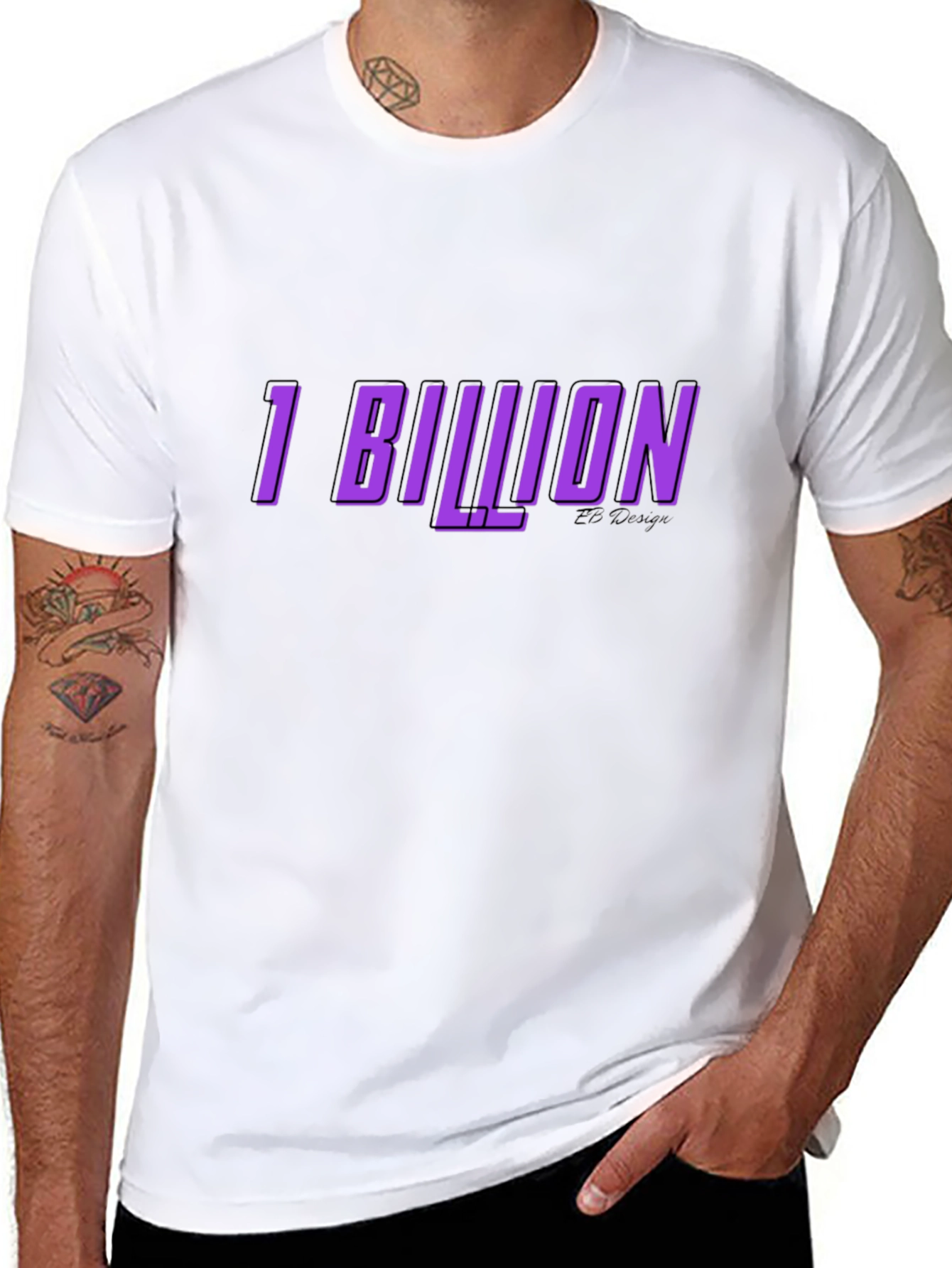 1 Billion Graphic Tee - Soft Cotton Blend