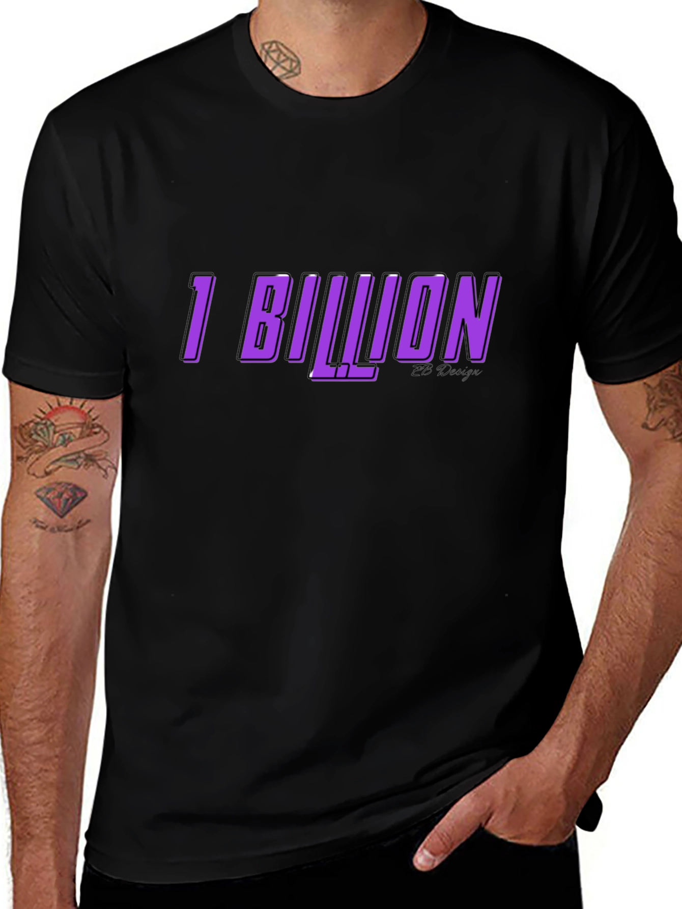 1 Billion Graphic Tee - Soft Cotton Blend