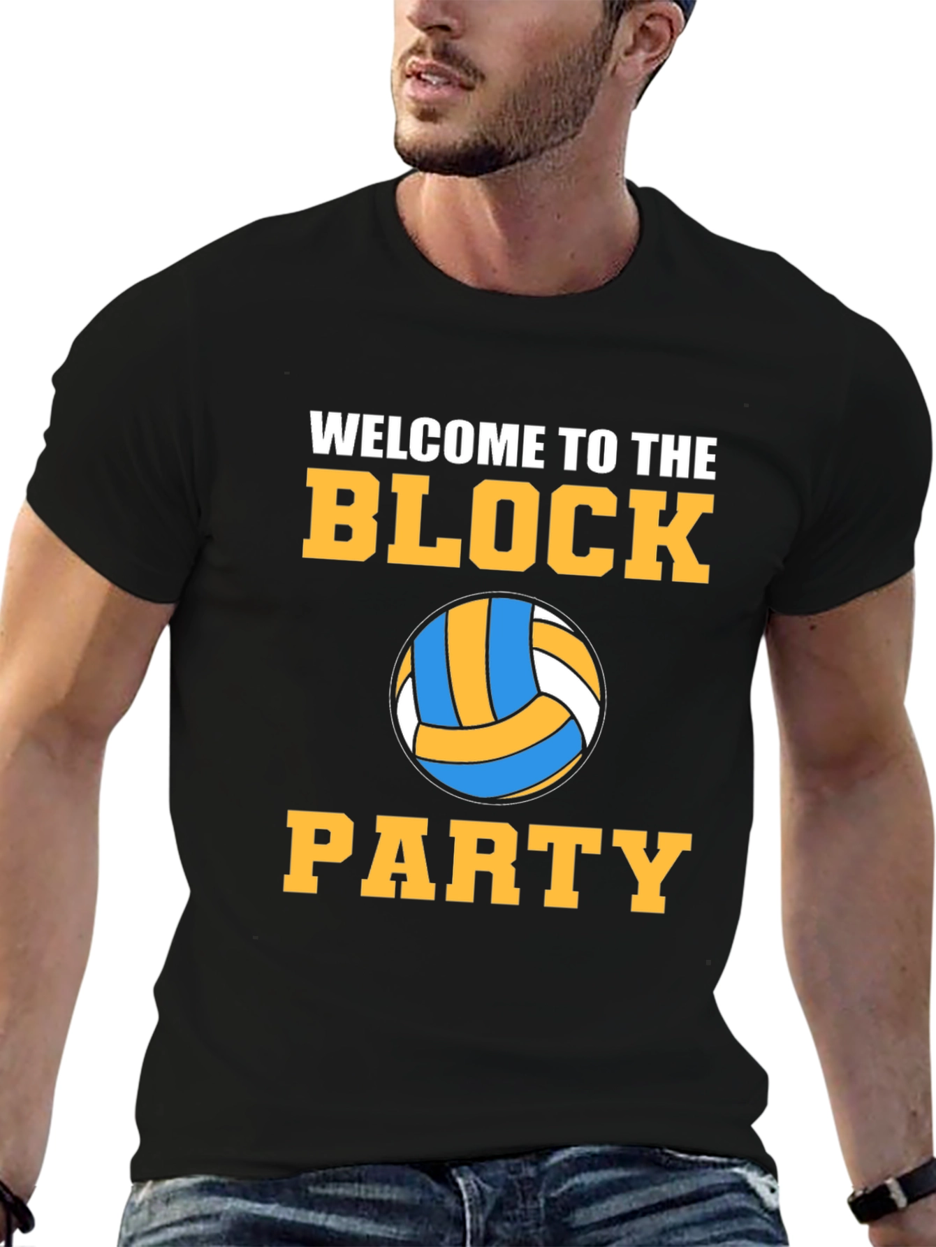 Volleyball Block Party Graphic Tee