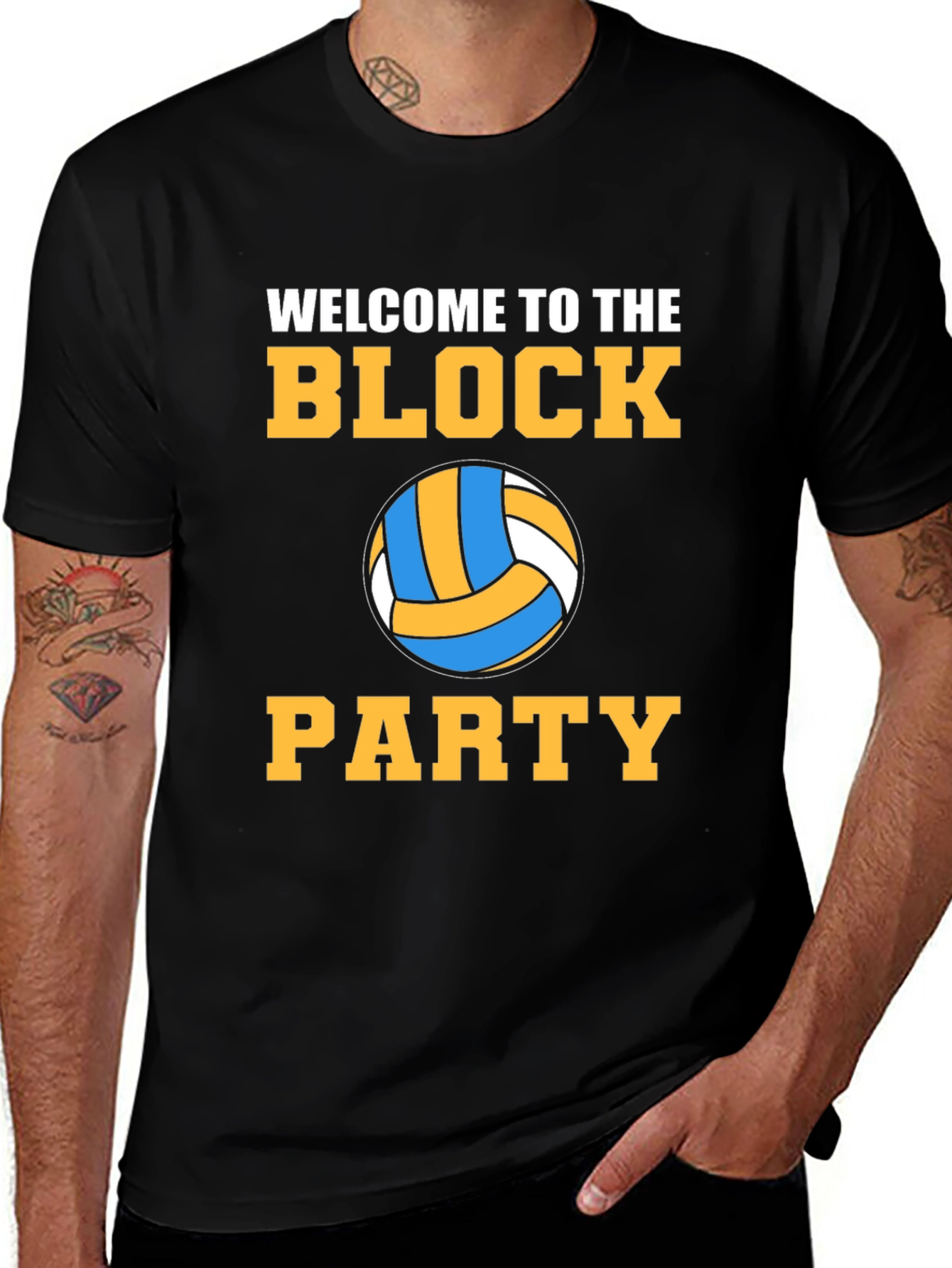 Volleyball Block Party Graphic Tee