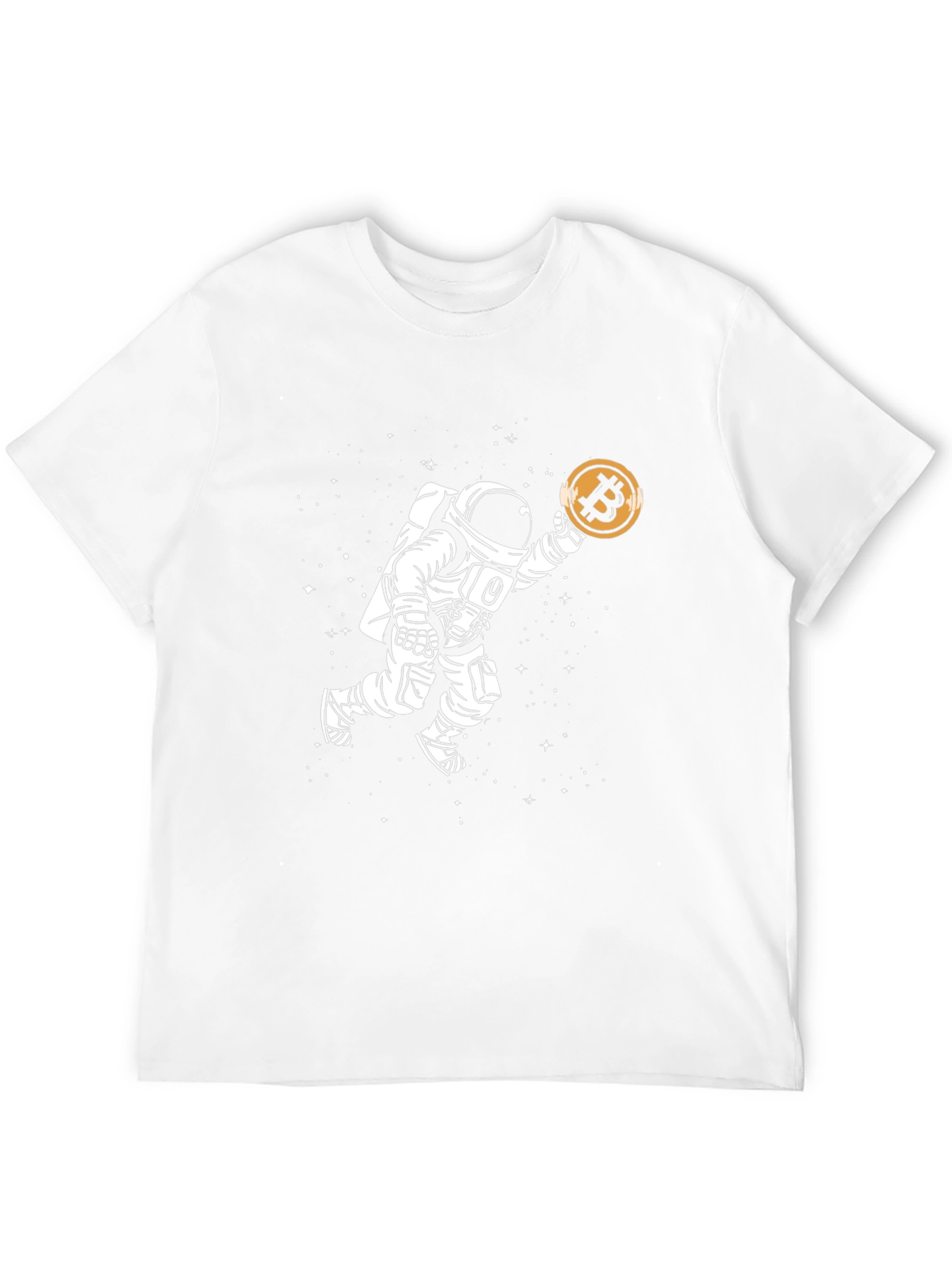 Astronaut Bitcoin T-Shirt - Crypto Space Tee