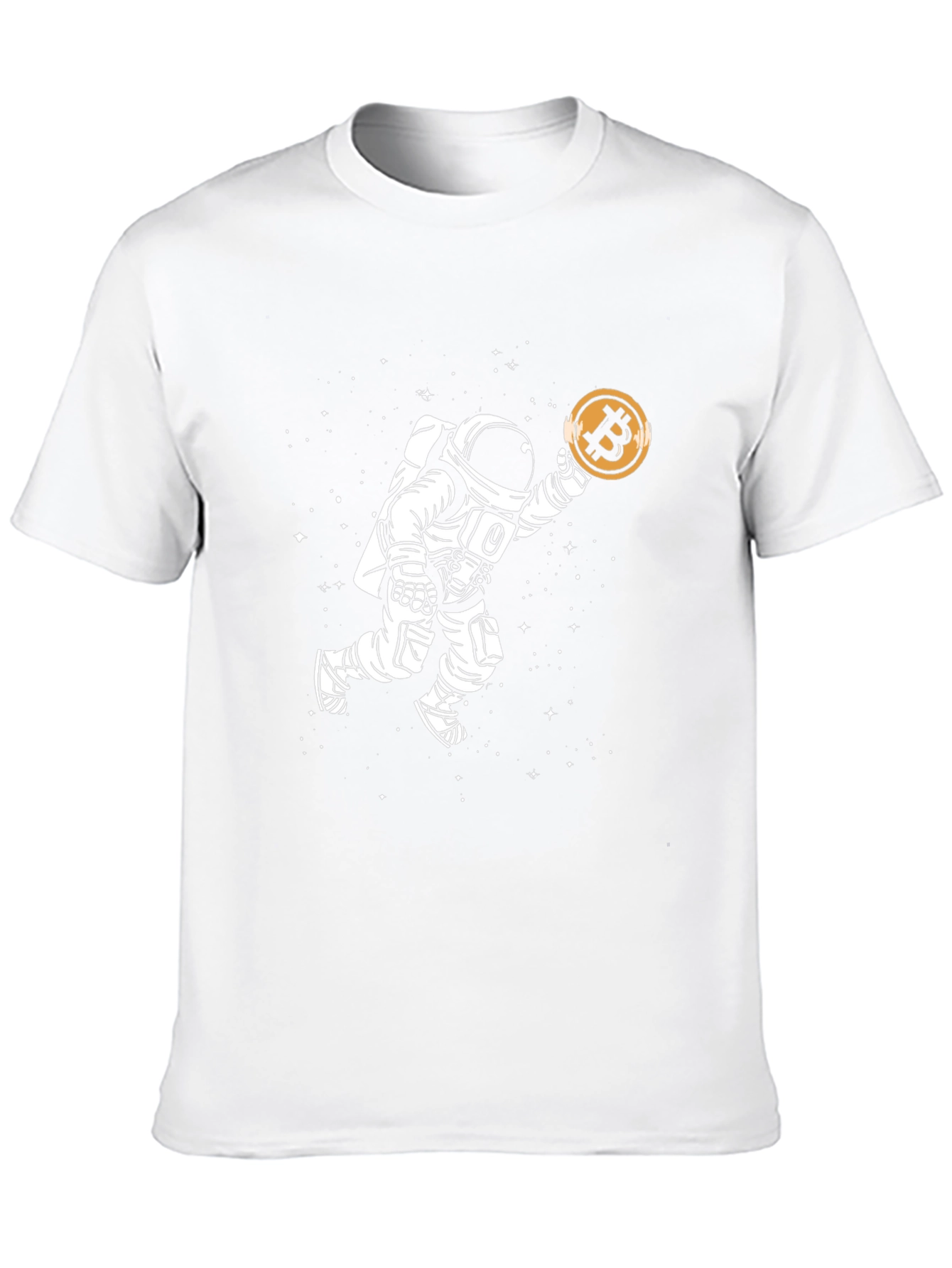 Astronaut Bitcoin T-Shirt - Crypto Space Tee