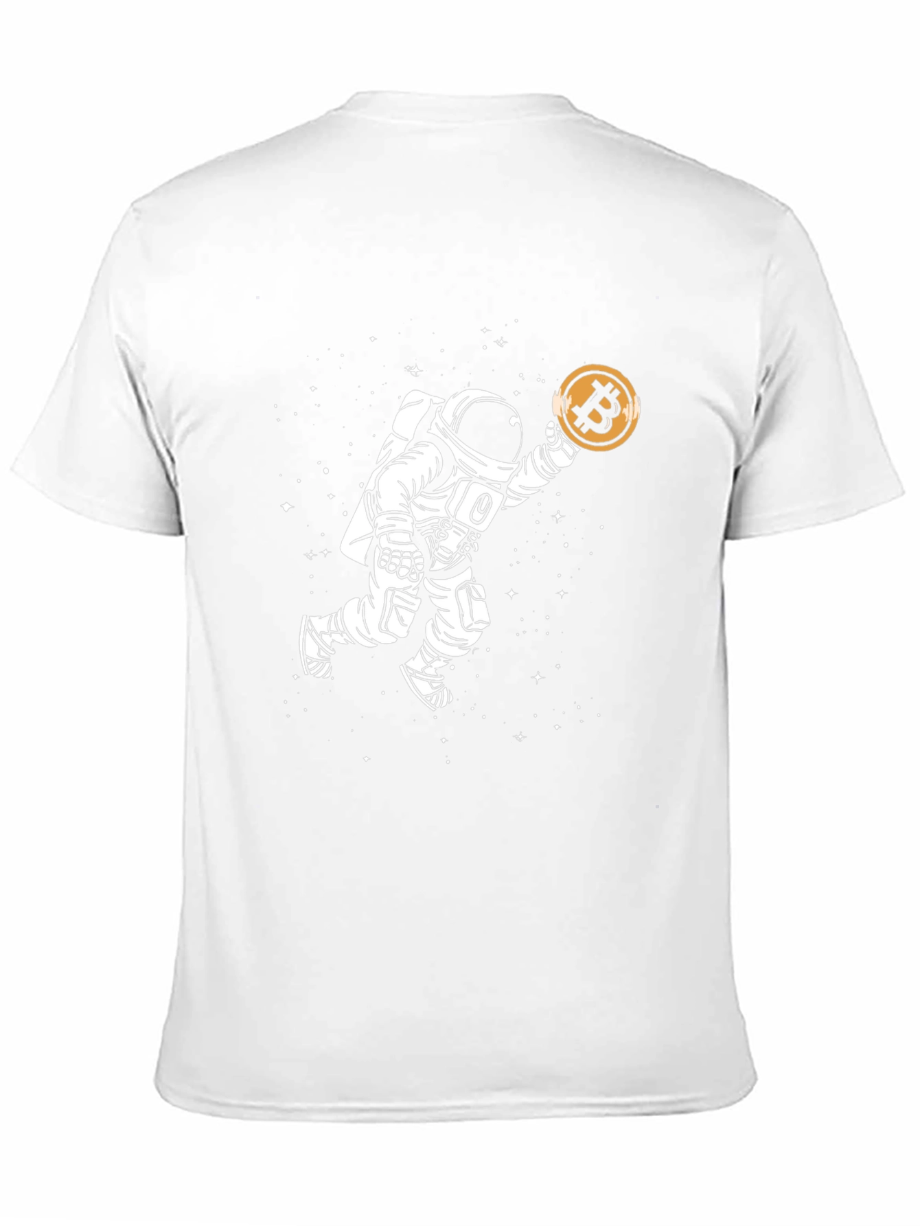 Astronaut Bitcoin T-Shirt - Crypto Space Tee