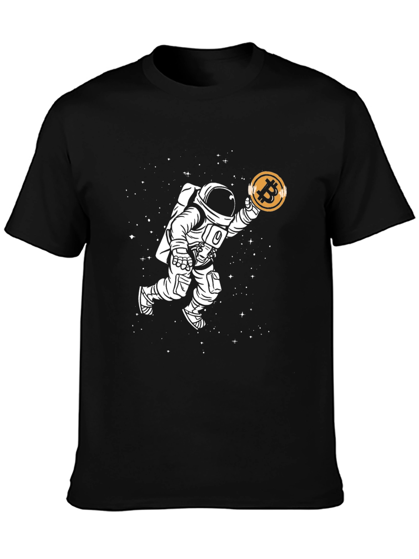 Astronaut Bitcoin T-Shirt - Crypto Space Tee