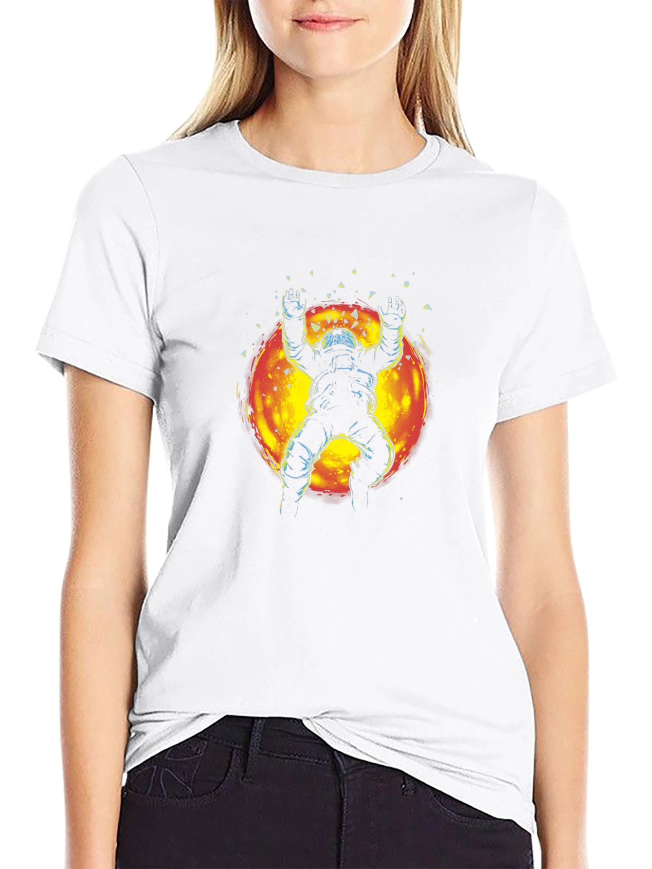 Astronaut Sunburst Graphic T-Shirt
