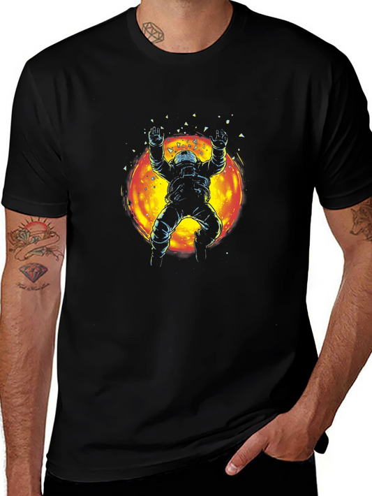Astronaut Sunburst Graphic T-Shirt