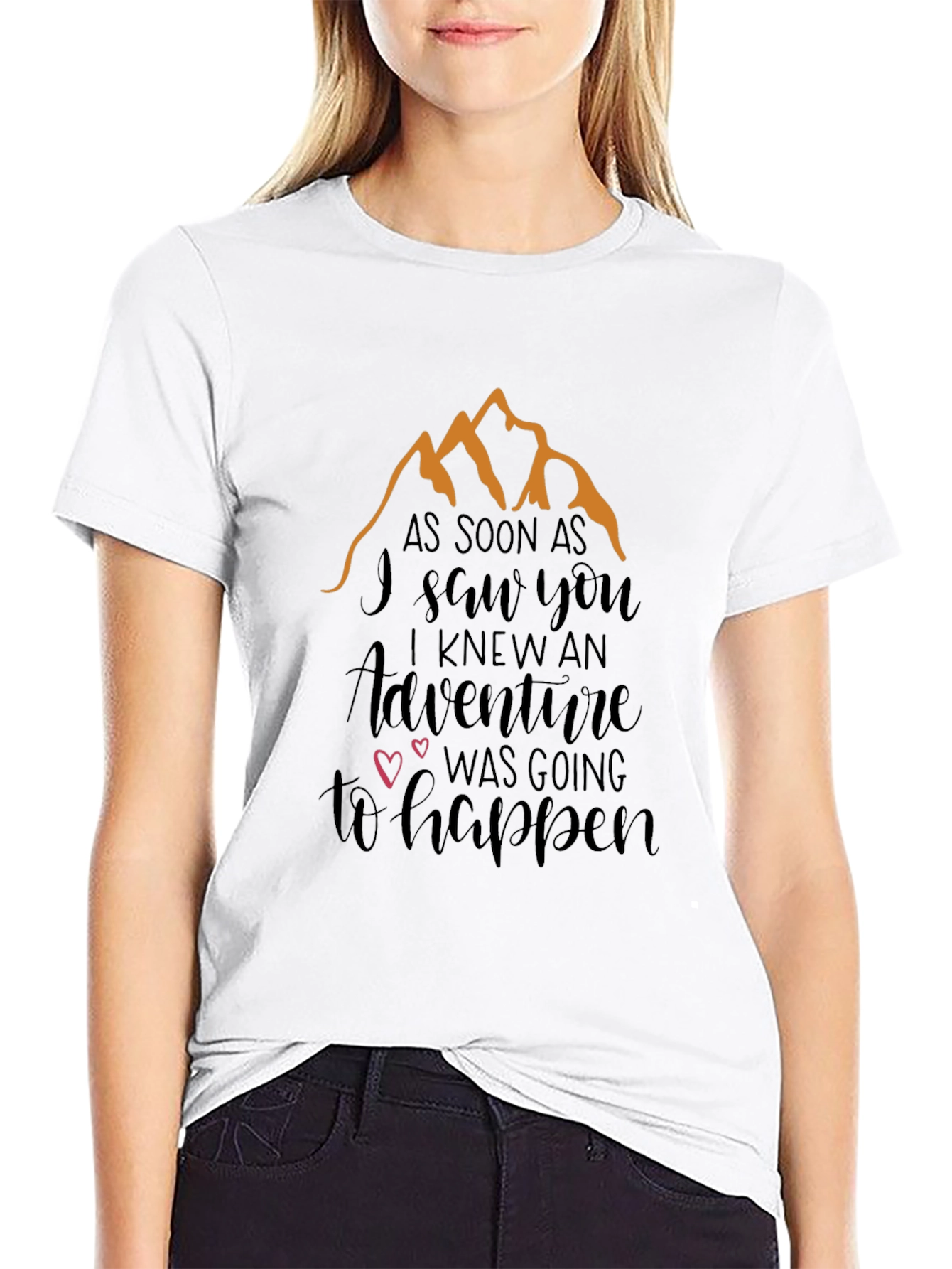 Adventure Awaits Graphic Tee - Black