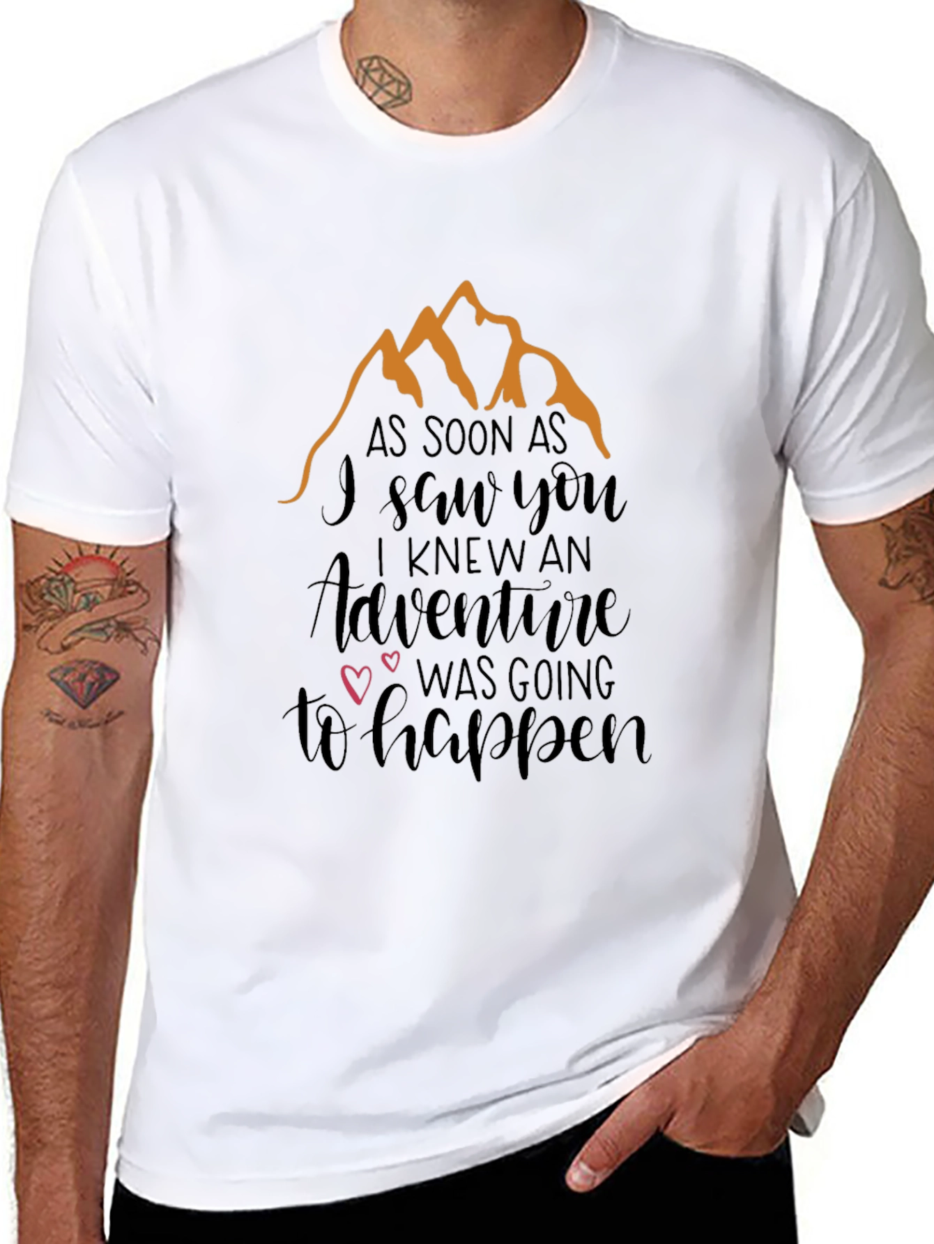 Adventure Awaits Graphic Tee - Black