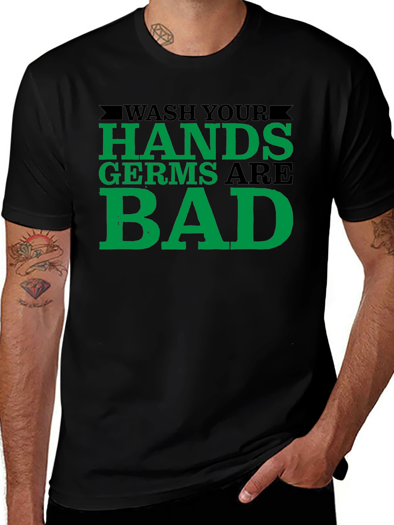 Wash Your Hands T-Shirt - Germs Are Bad!