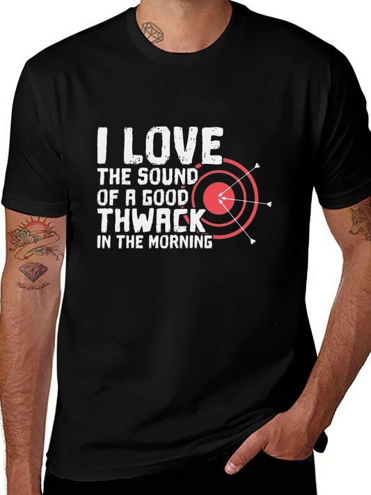 Archery Humor Graphic Tee - I Love Thwack T-Shirt