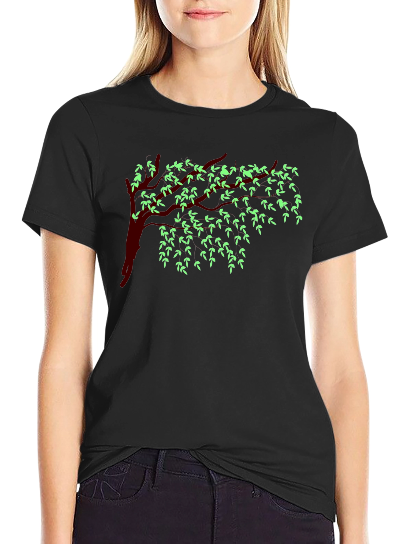 Willow Tree Graphic Tee - Nature Inspired Design