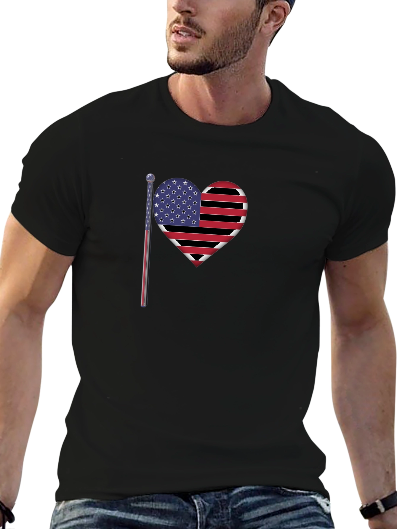 American Heart Flag T-Shirt