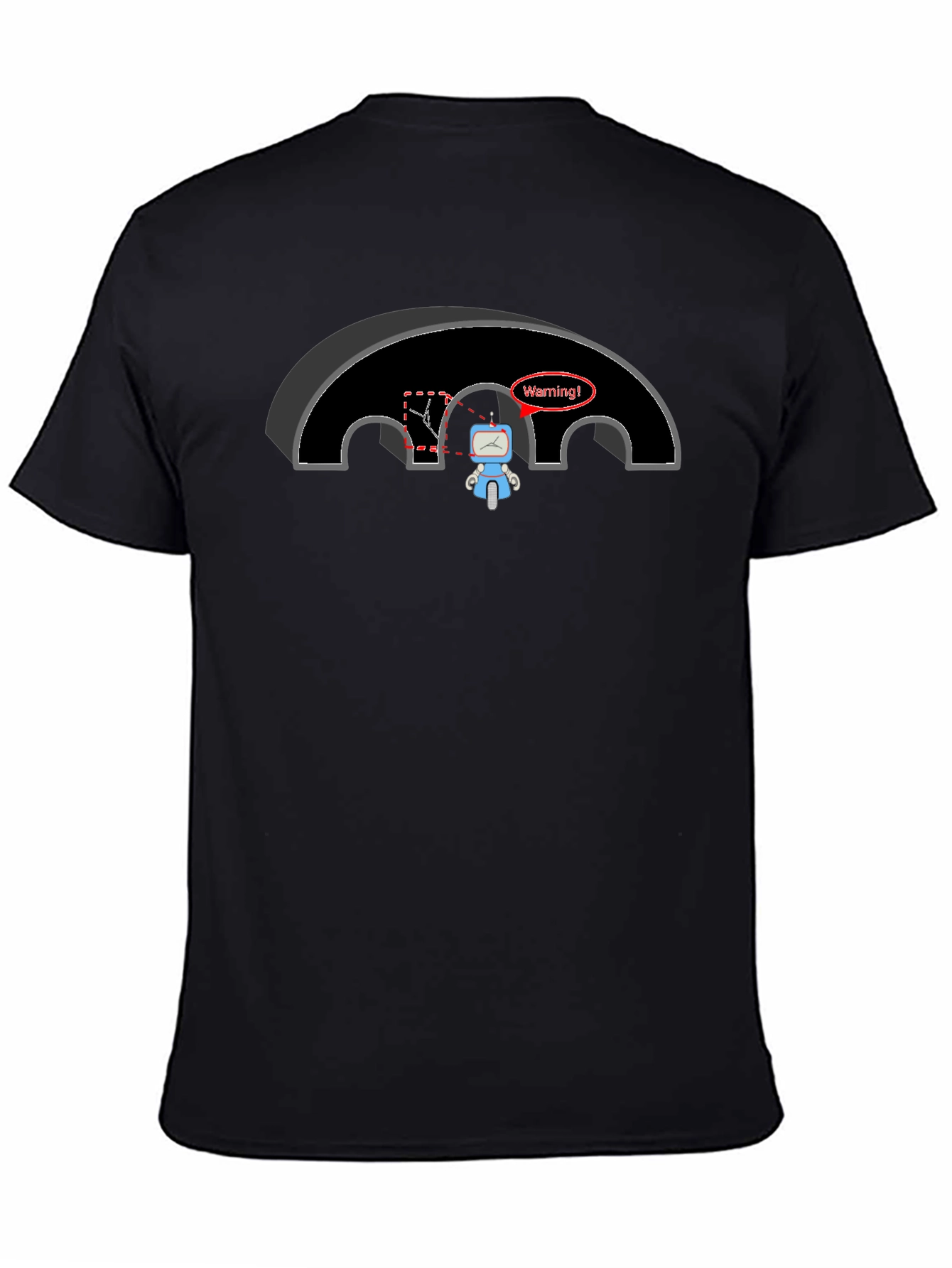 Warning Robot T-Shirt - Funny Graphic Tee