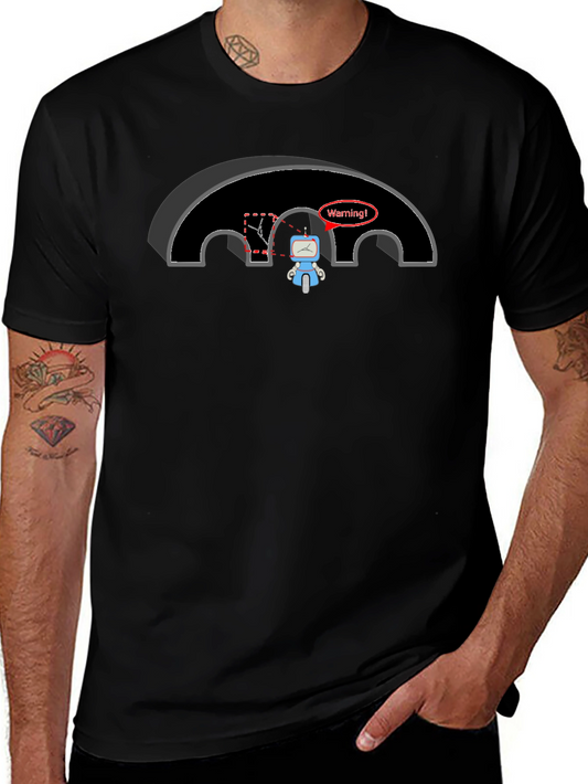 Warning Robot T-Shirt - Funny Graphic Tee
