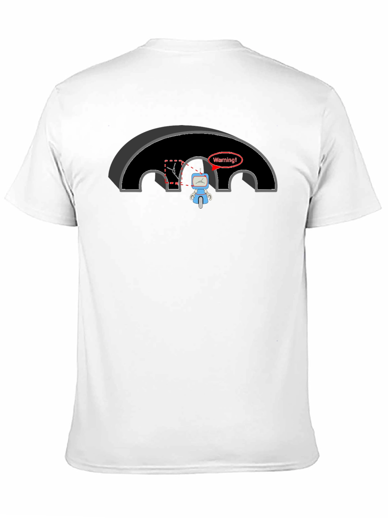 Warning Robot T-Shirt - Funny Graphic Tee