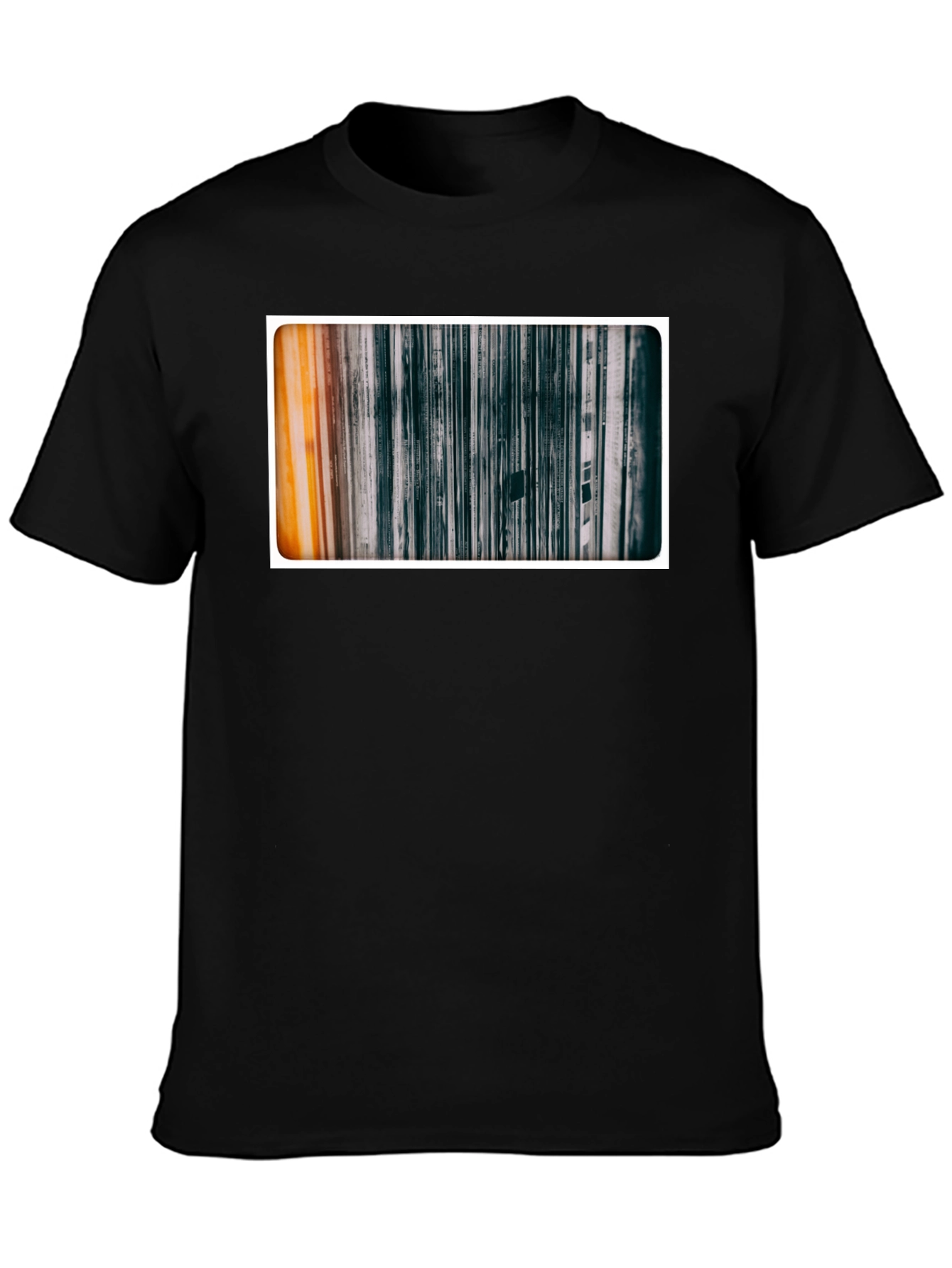 Abstract Art Graphic Tee - Black