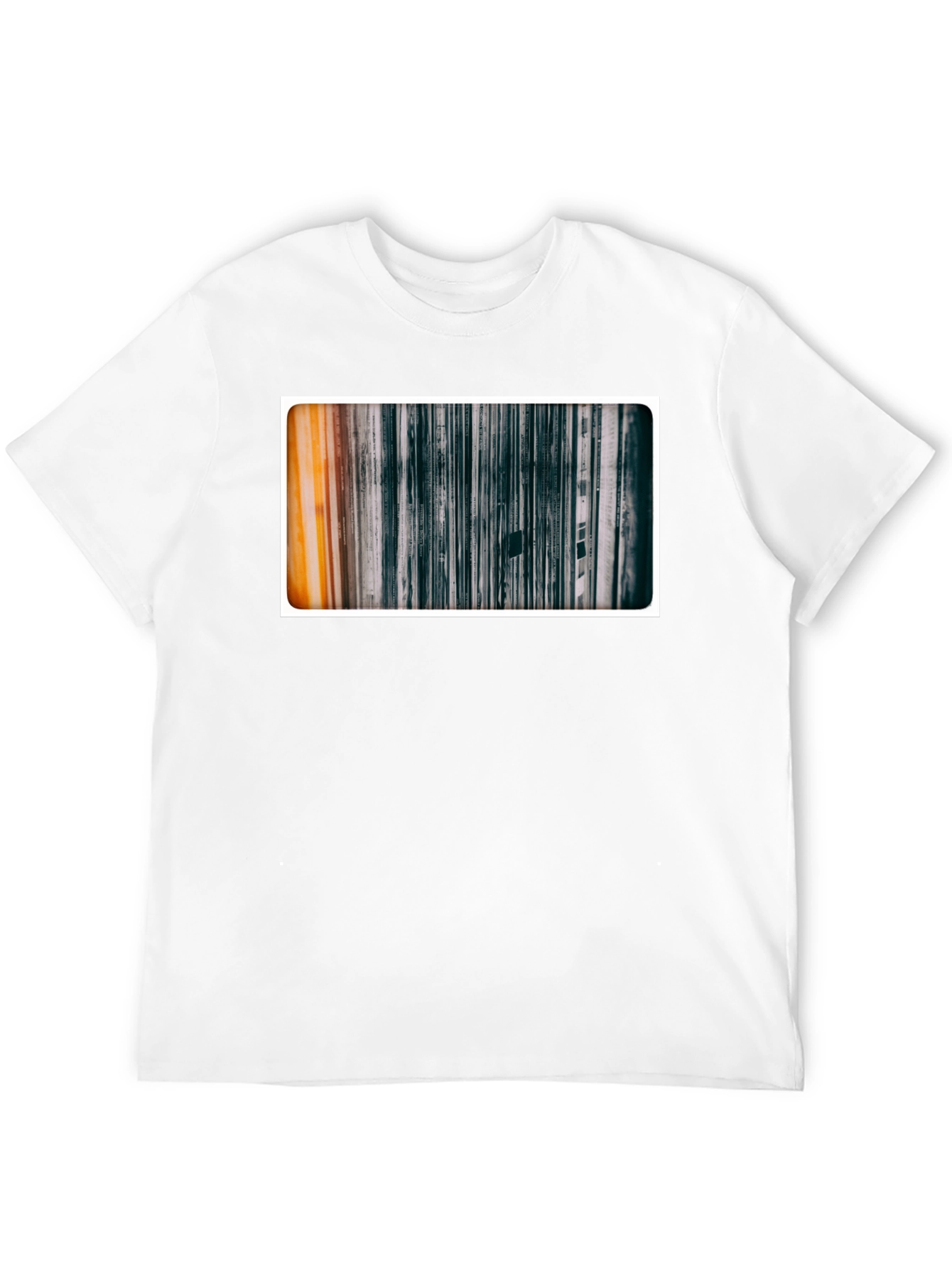 Abstract Art Graphic Tee - Black