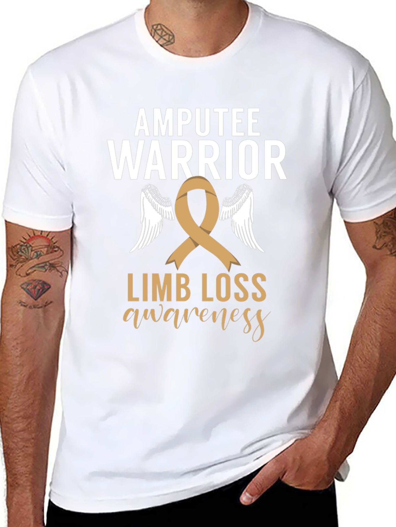 Amputee Warrior Limb Loss Awareness T-Shirt