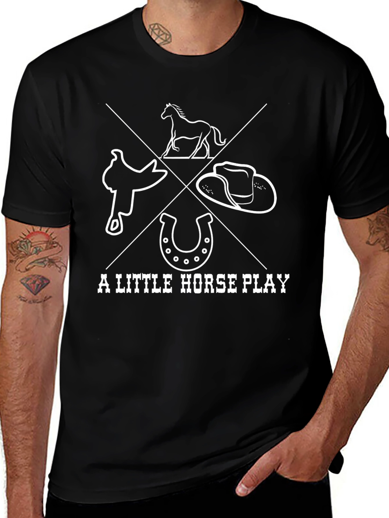A Little Horse Play Graphic Tee