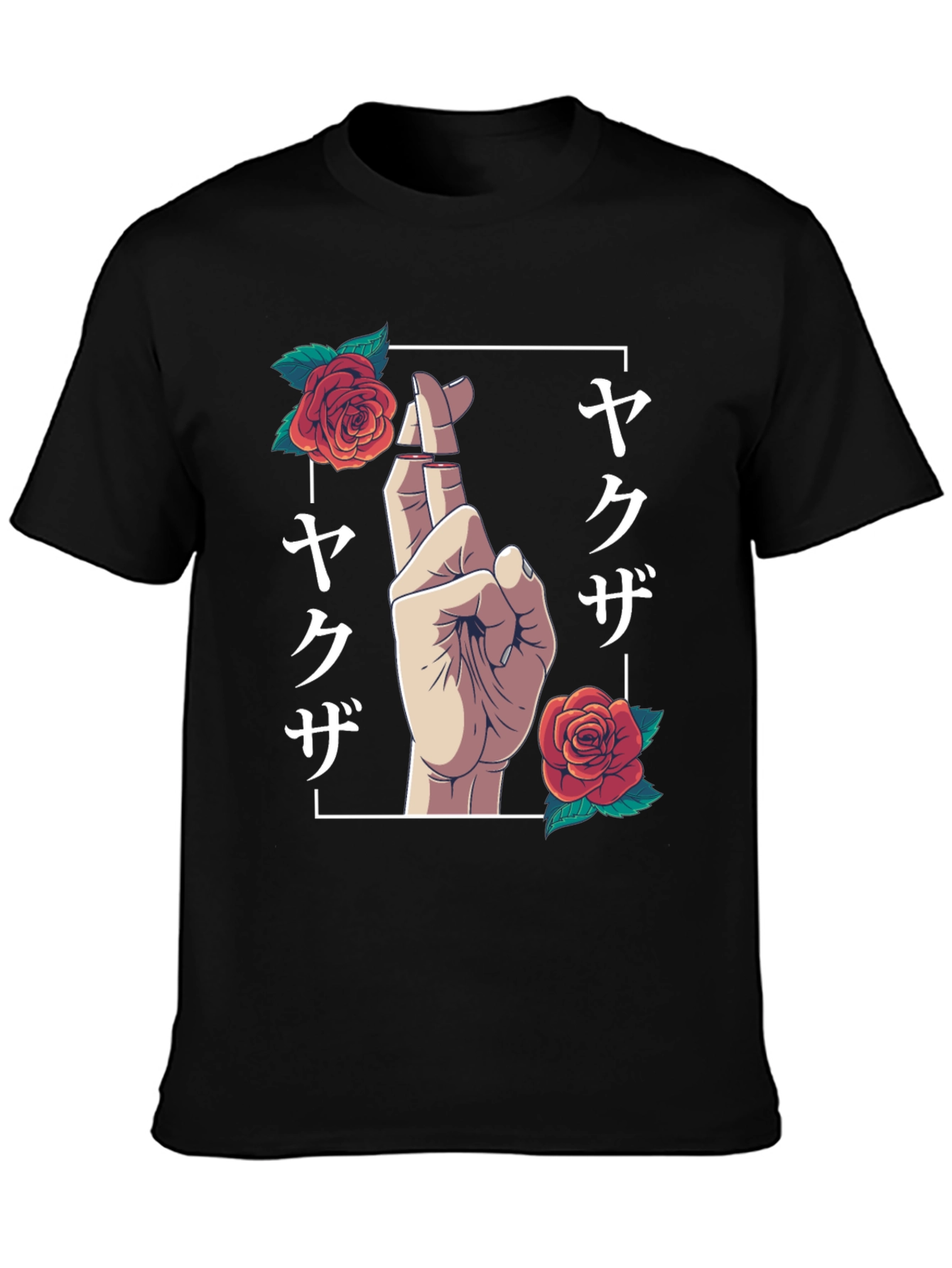 Yakuza Rose Graphic Tee - Black