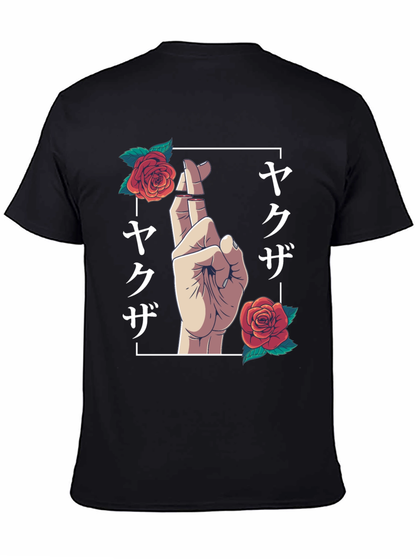 Yakuza Rose Graphic Tee - Black