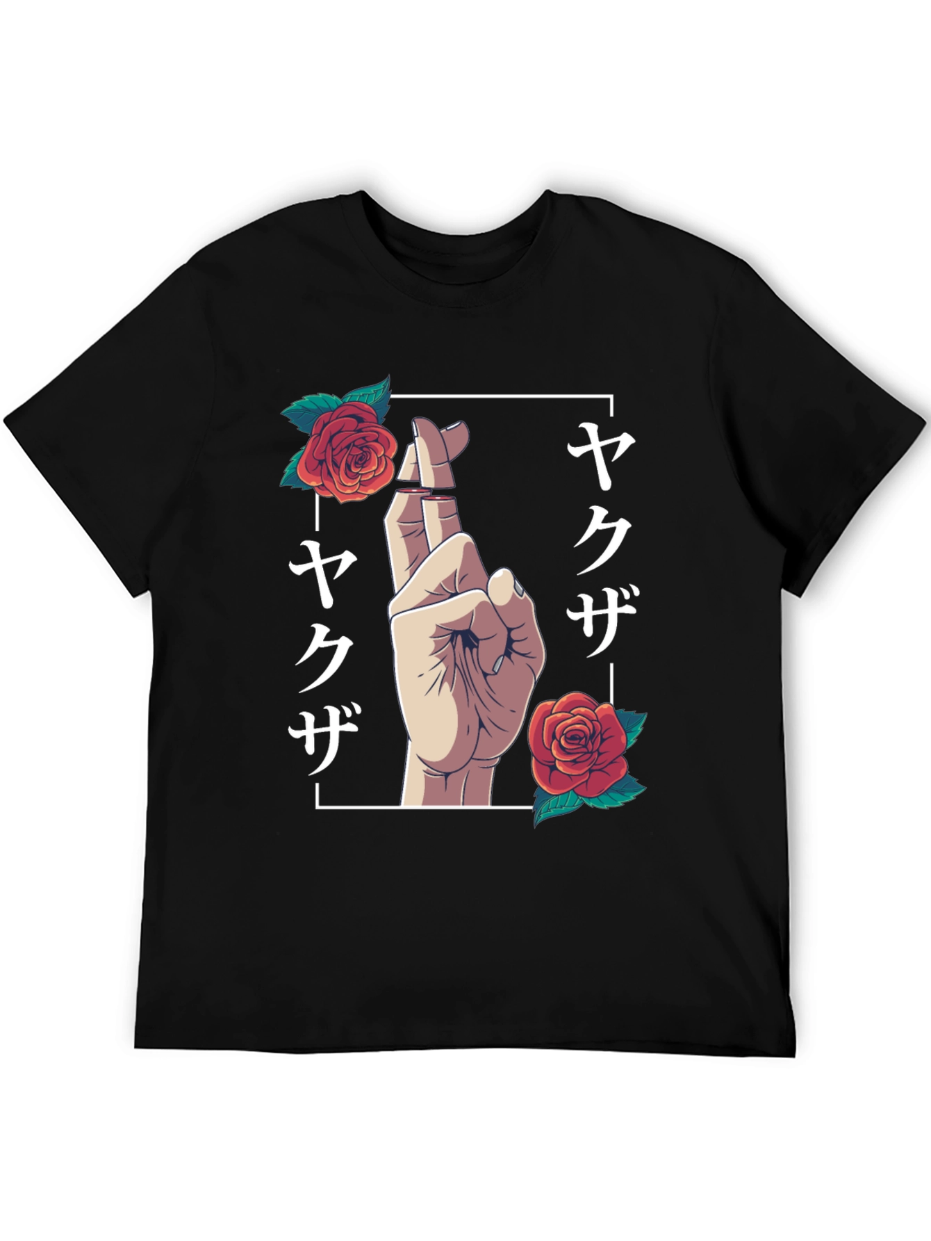 Yakuza Rose Graphic Tee - Black