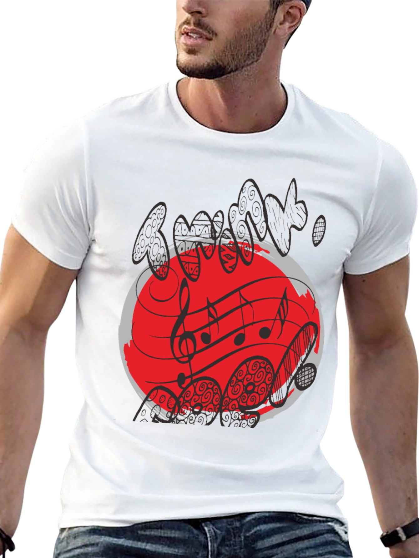 Abstract Music Graphic Tee