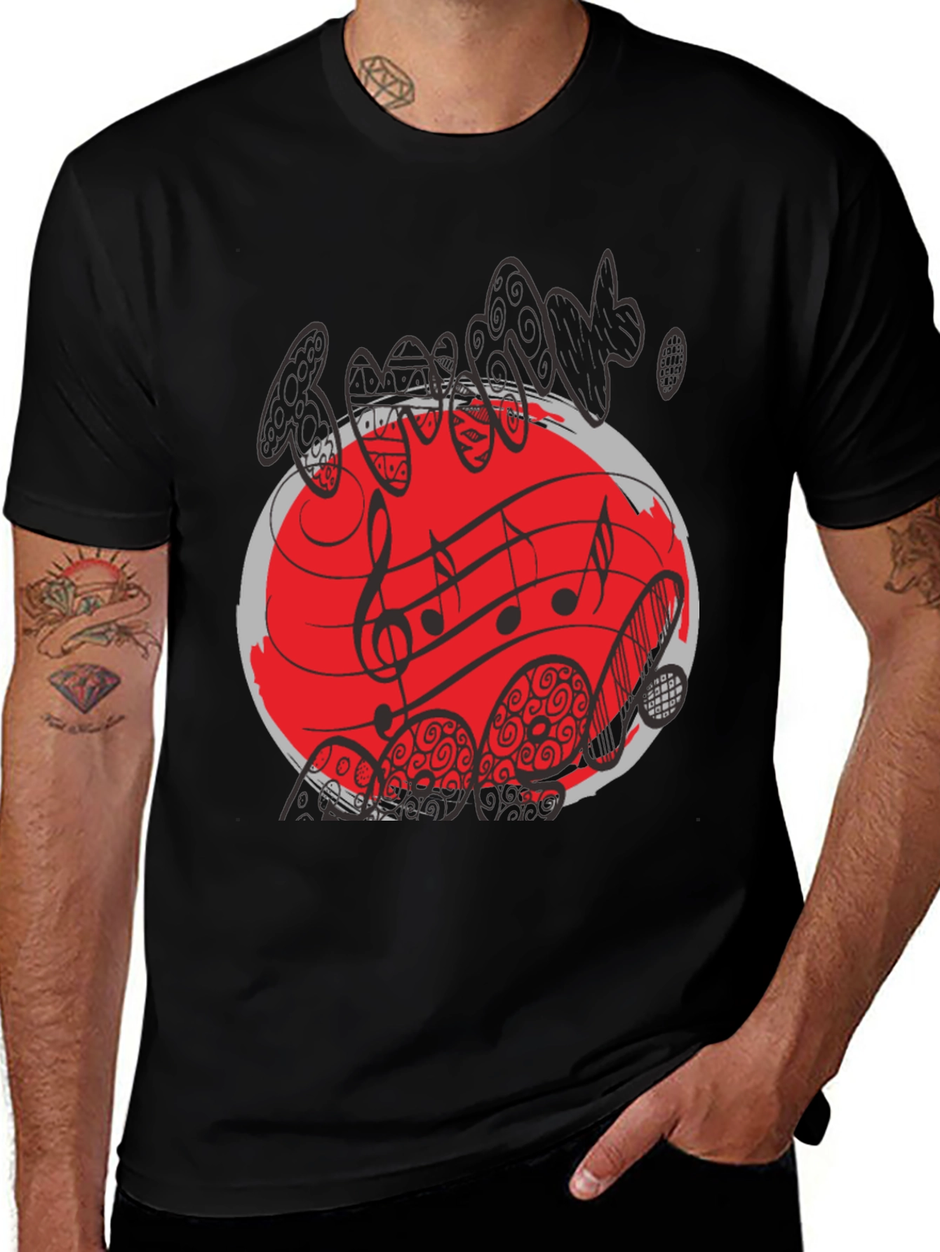 Abstract Music Graphic Tee
