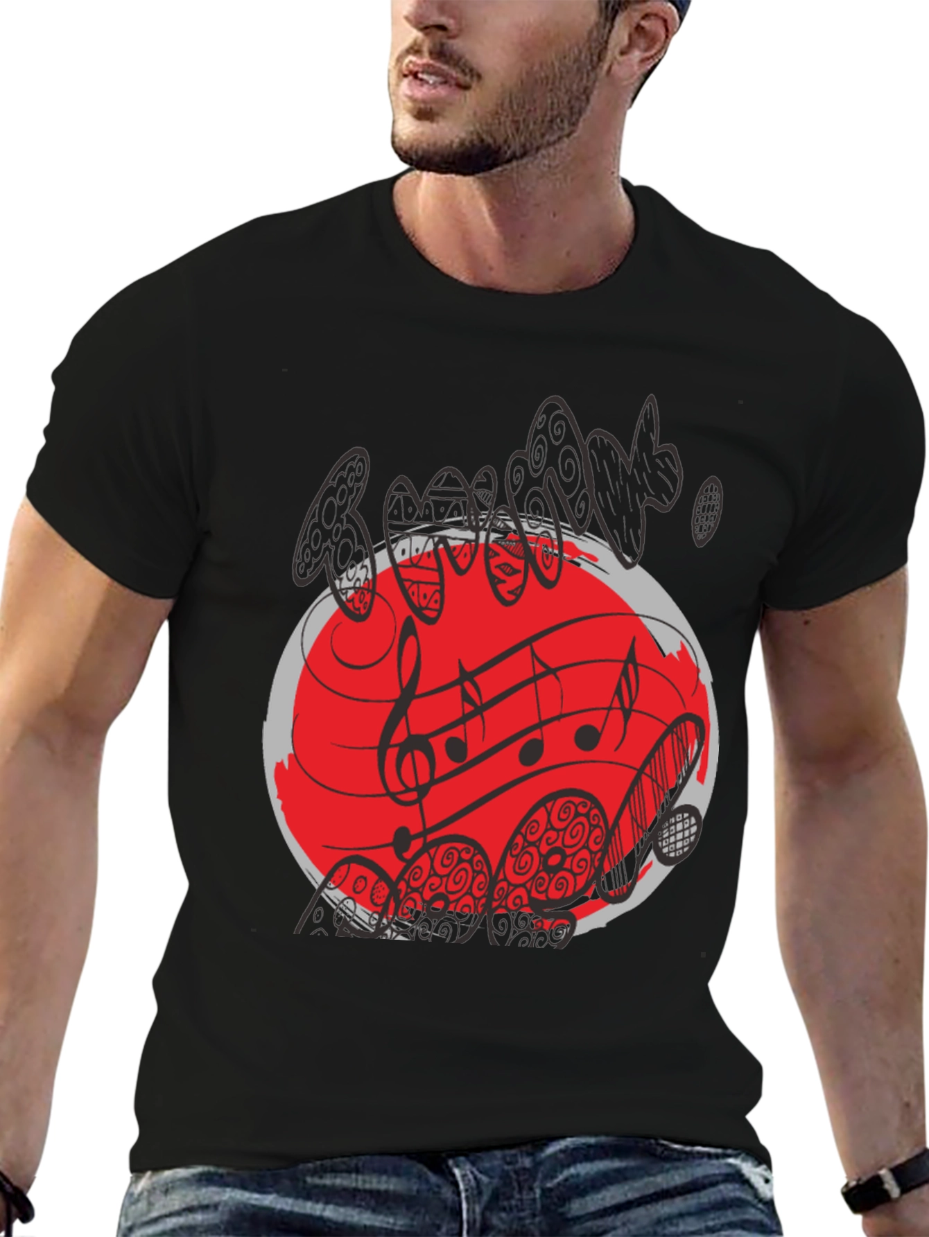 Abstract Music Graphic Tee
