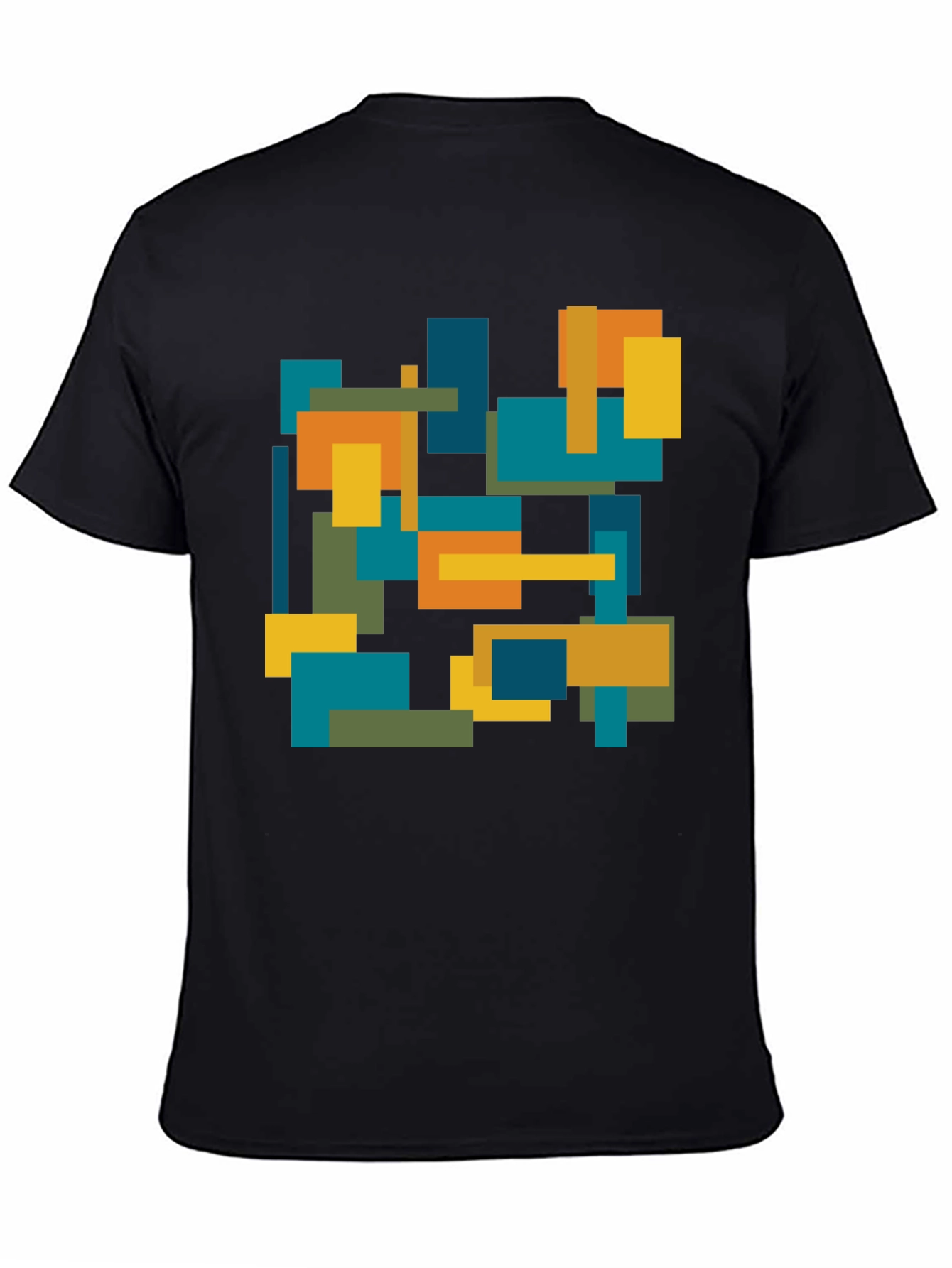 Abstract Geometric Block Print Tee