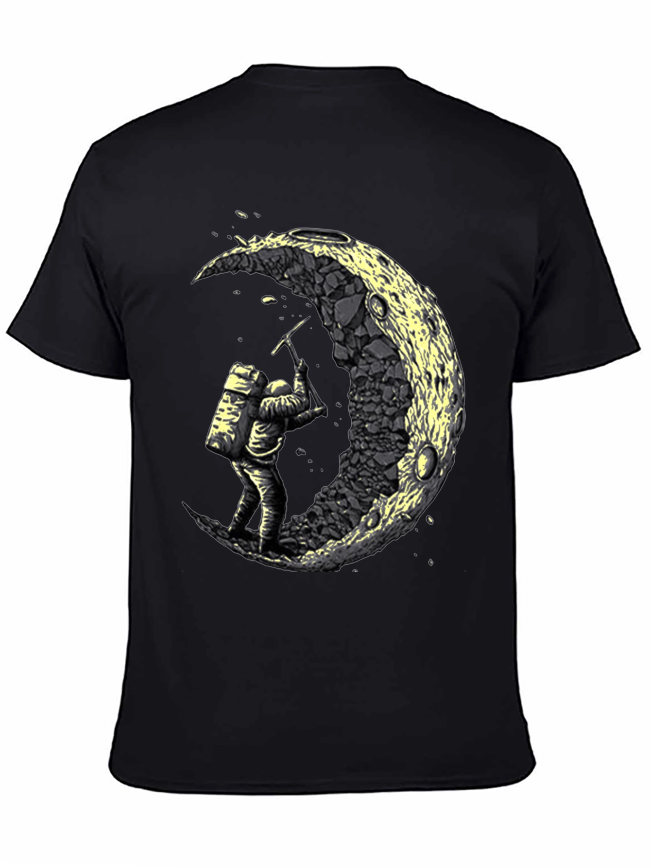 Astronaut Moon Mining Graphic Tee