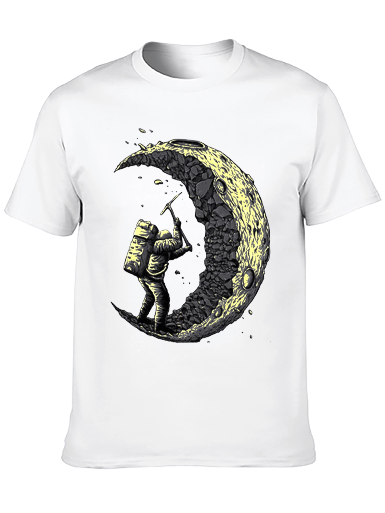Astronaut Moon Mining Graphic Tee