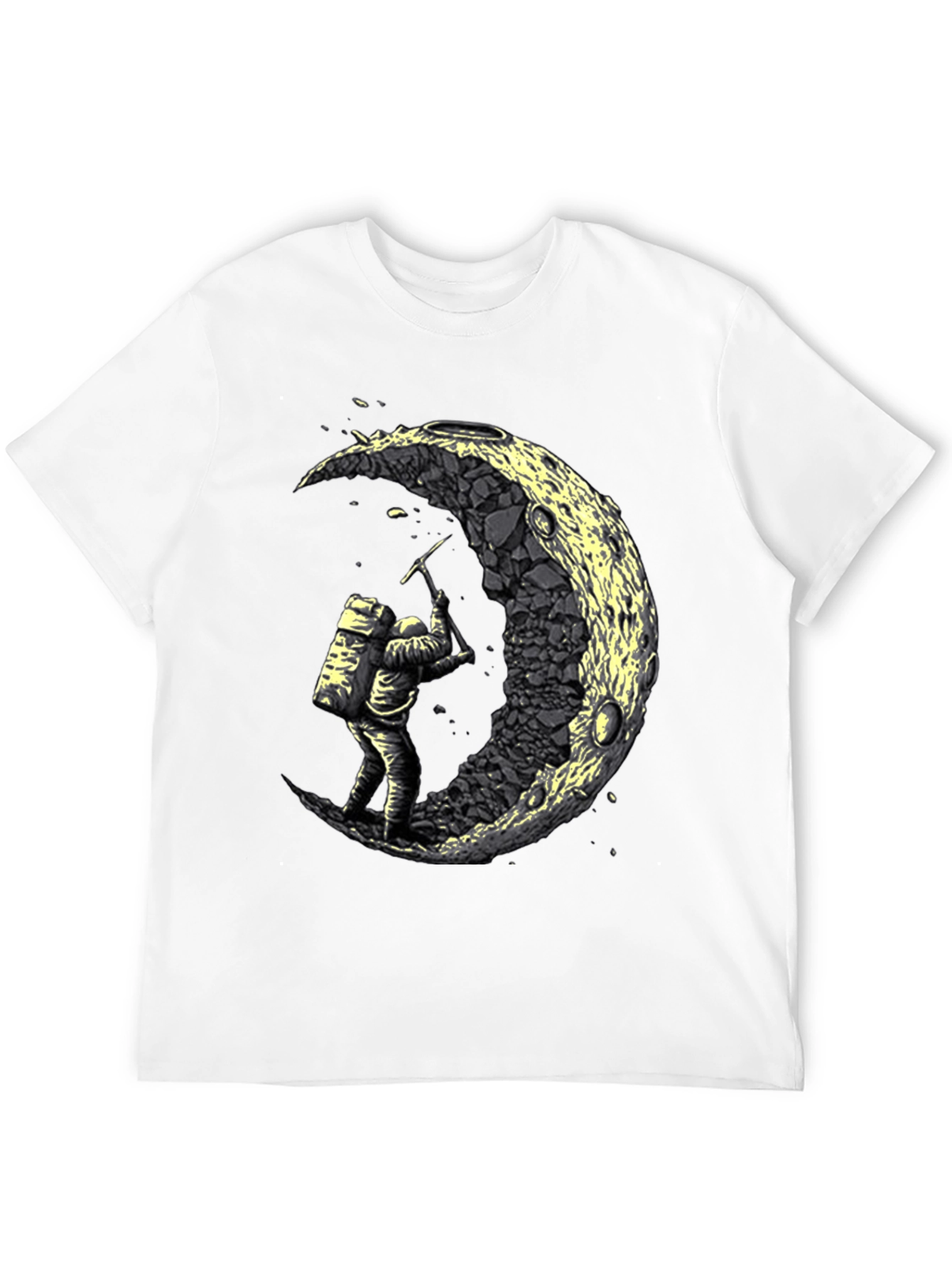 Astronaut Moon Mining Graphic Tee