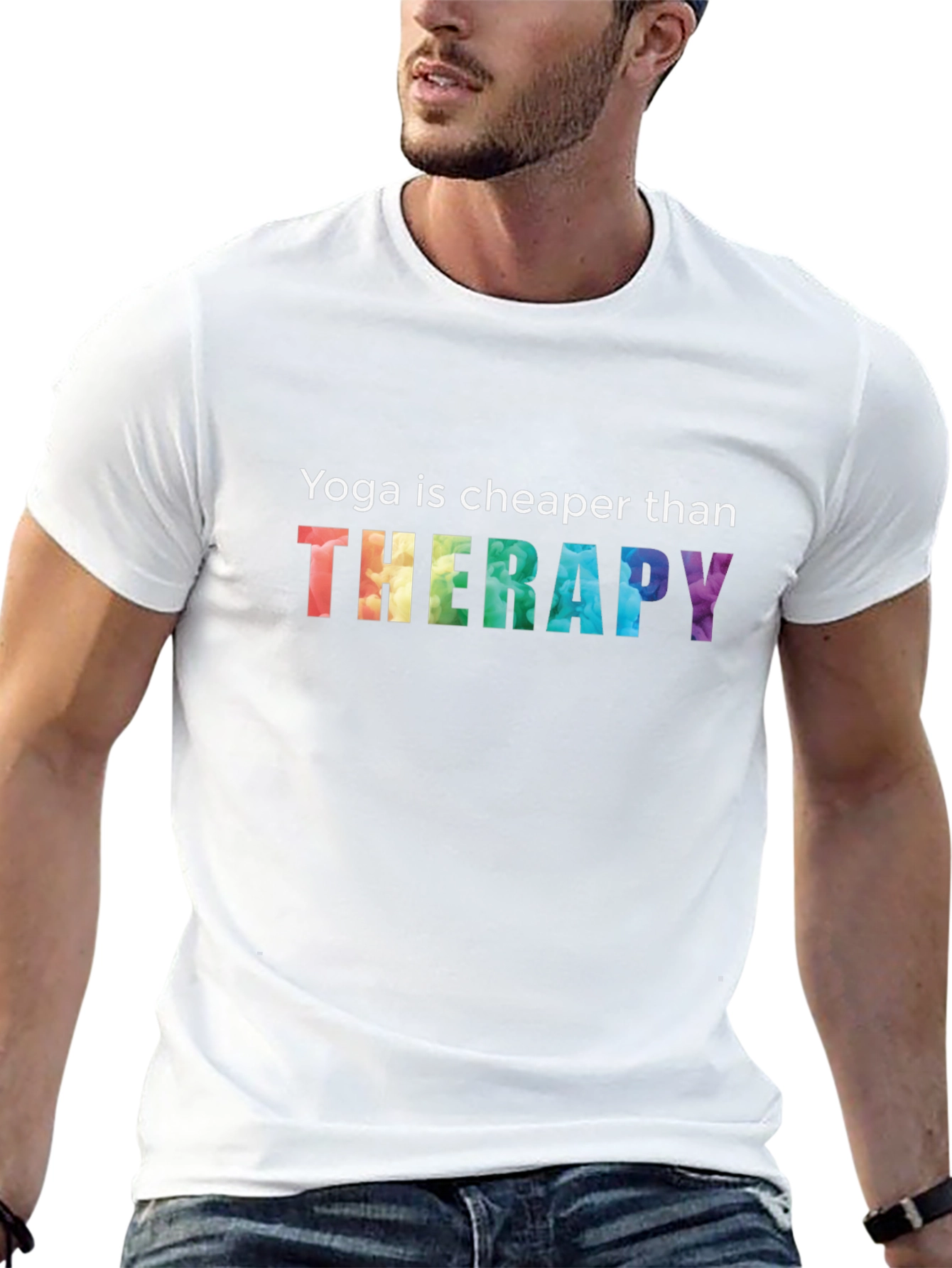 Yoga is Cheaper Than Therapy Graphic Tee