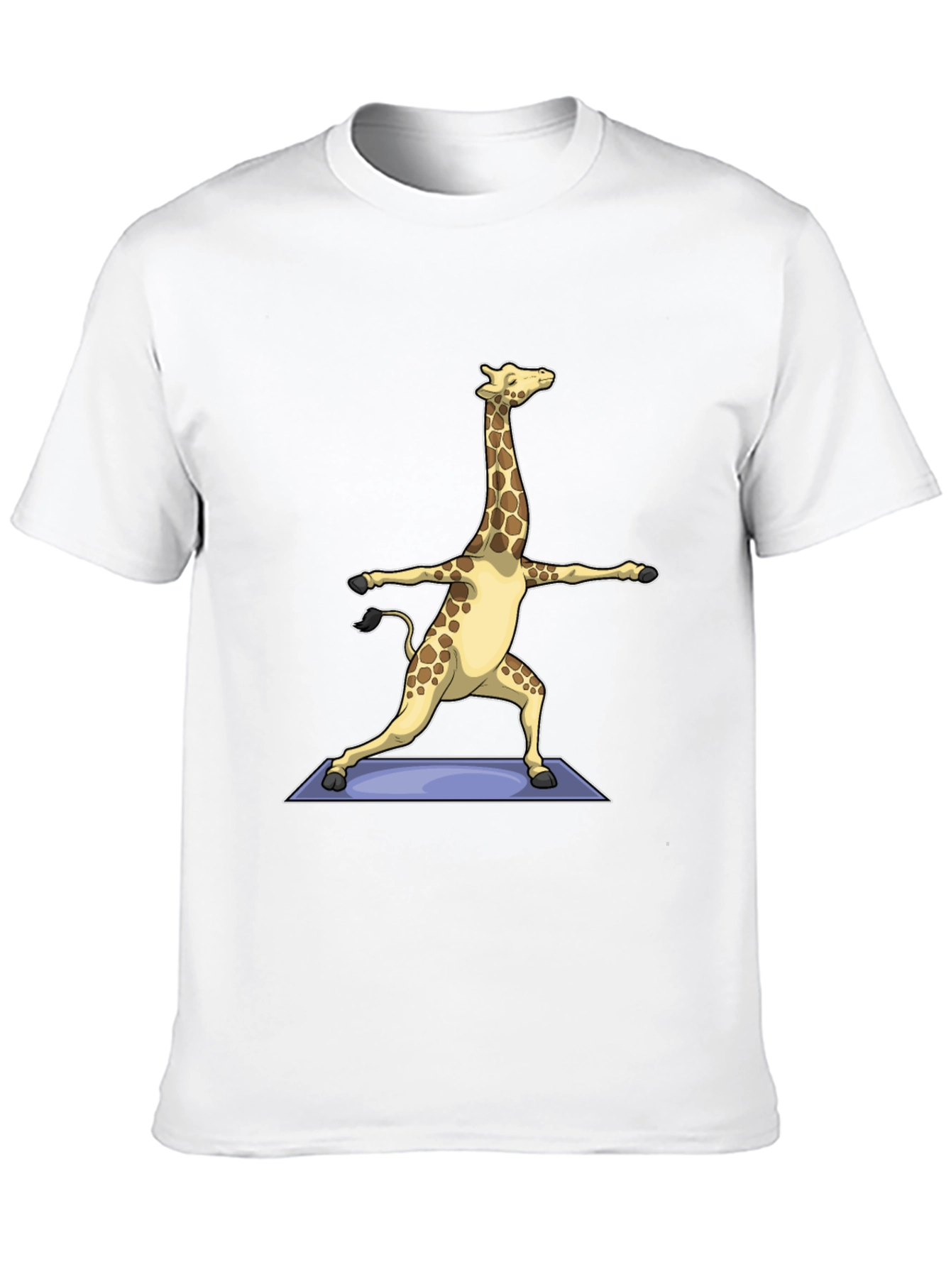 Yoga Giraffe T-Shirt - Black Graphic Tee