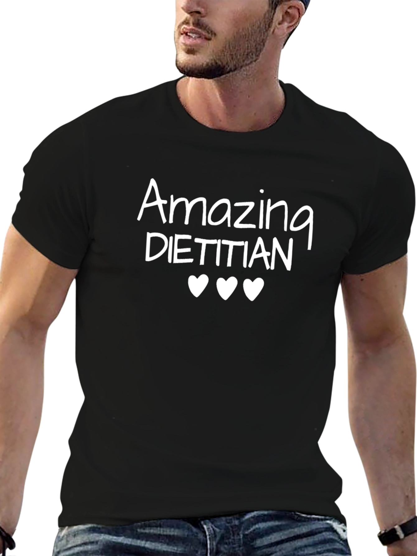 Amazing Dietitian T-Shirt - Cute Heart Design