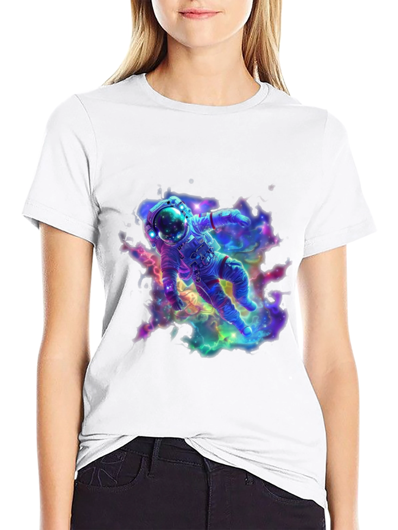 Astronaut Galaxy T-Shirt - Space Design