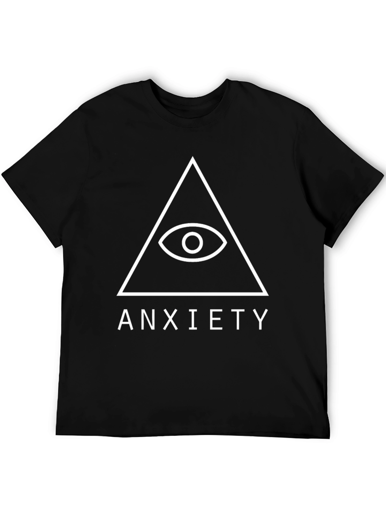 Anxiety Pyramid Eye Black T-Shirt