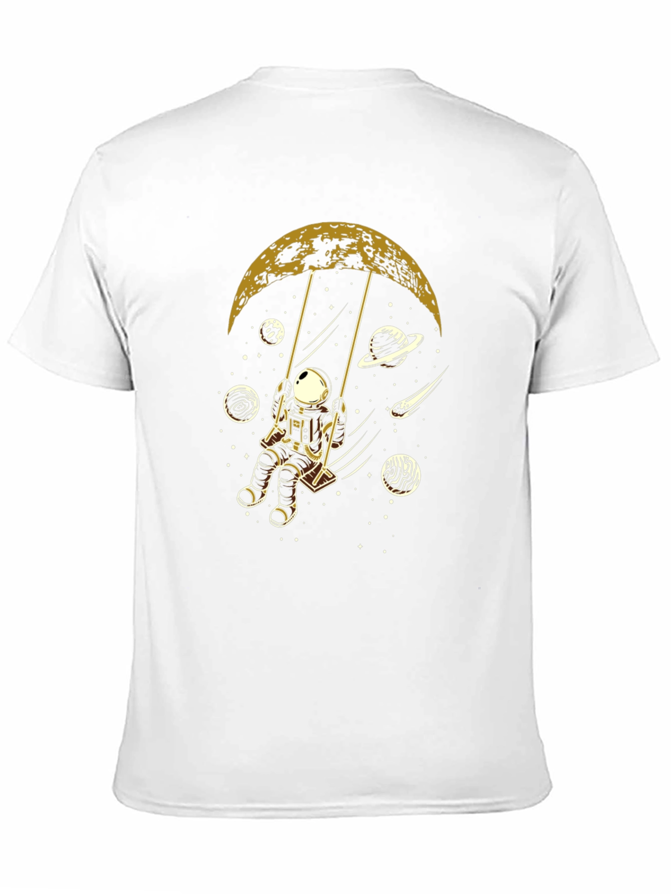 Astronaut Moon Swing Graphic Tee - Black