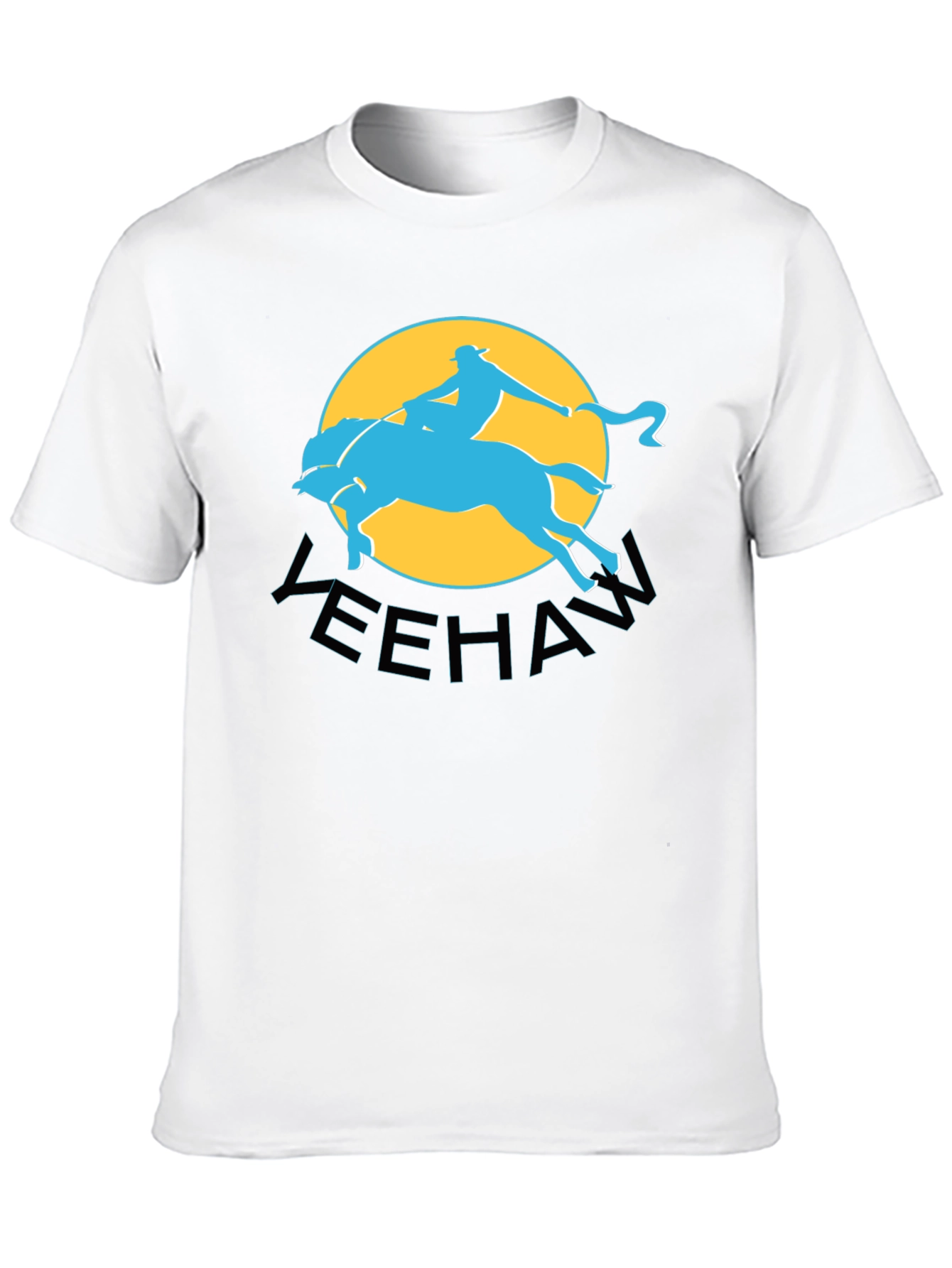 Yeehaw Cowboy Graphic Tee - Black