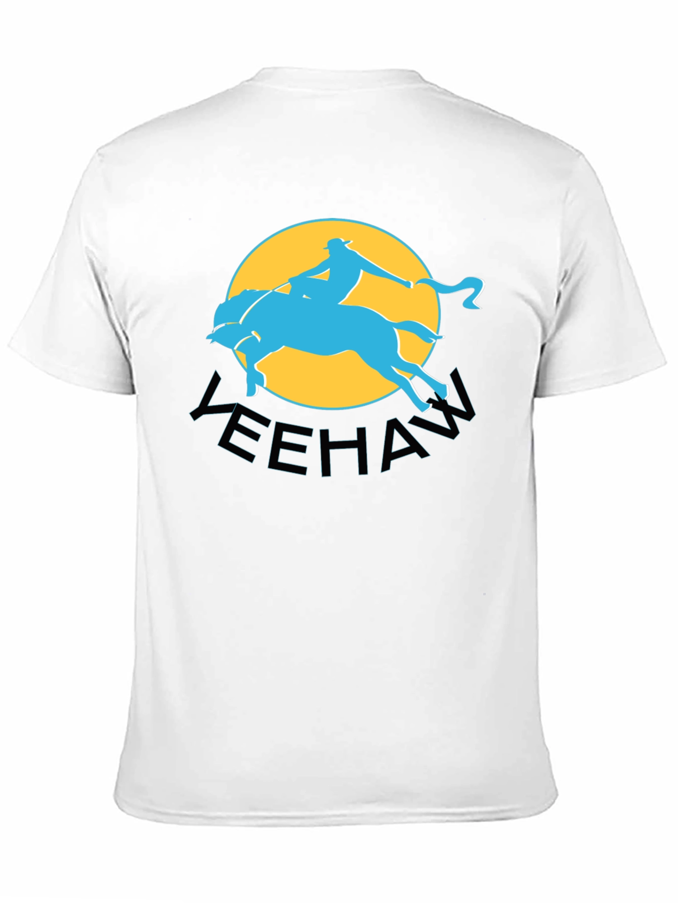 Yeehaw Cowboy Graphic Tee - Black