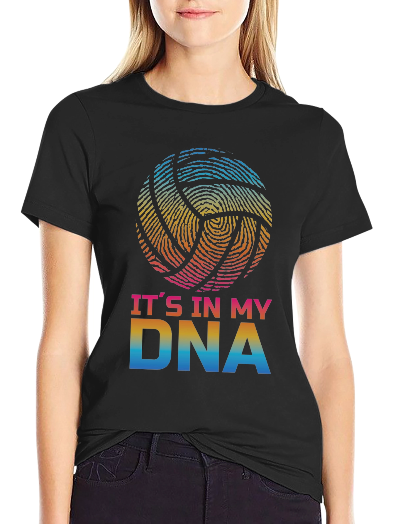 Volleyball DNA Graphic T-Shirt