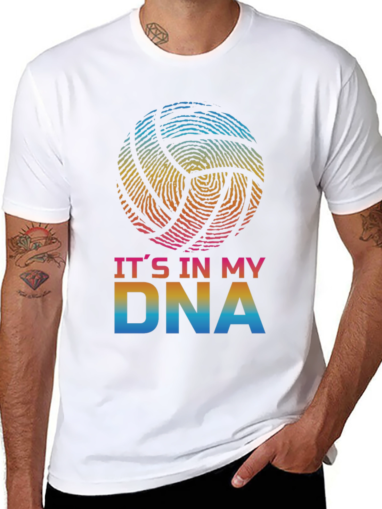 Volleyball DNA Graphic T-Shirt