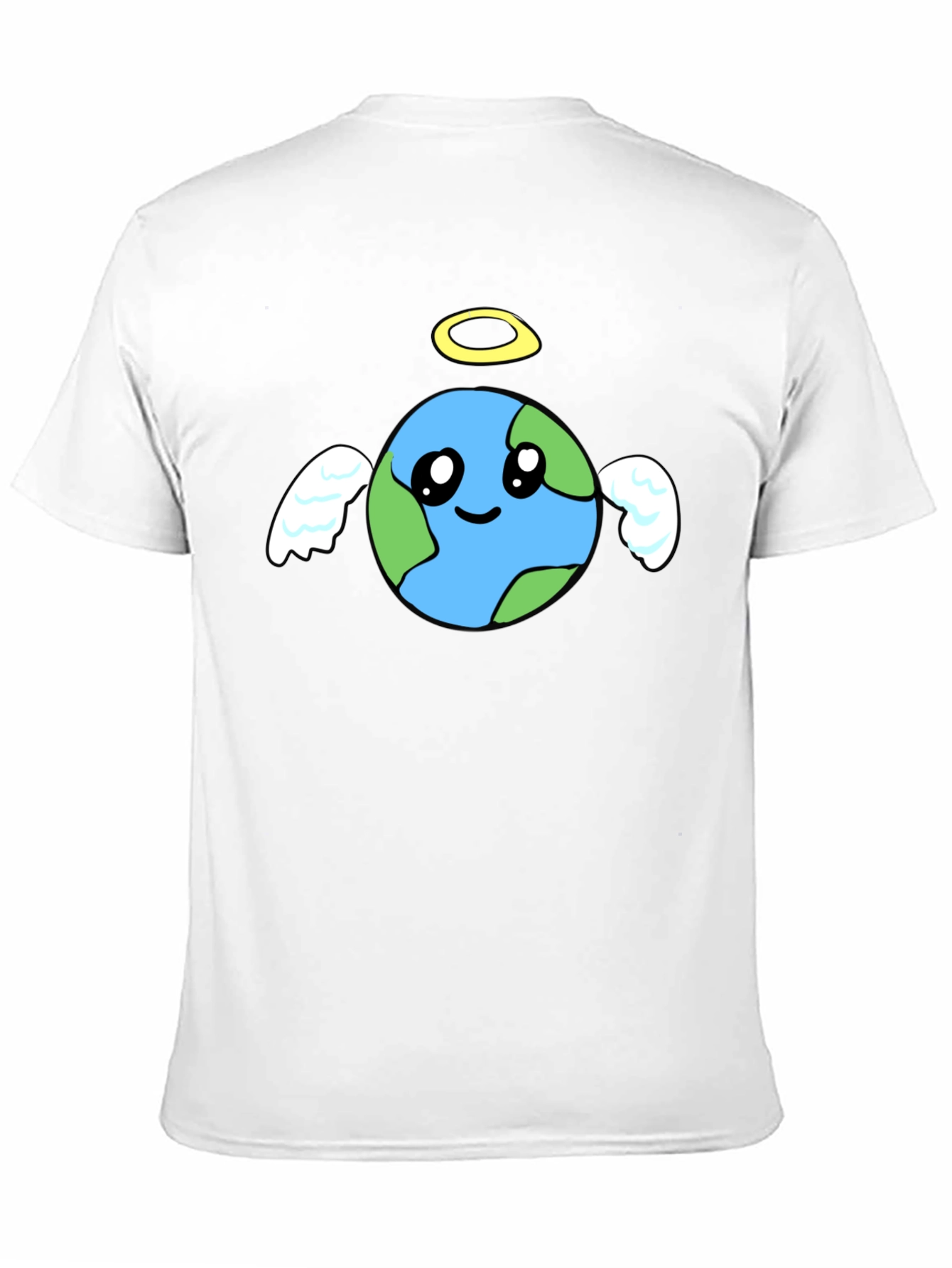 Angel Earth Graphic Black T-Shirt