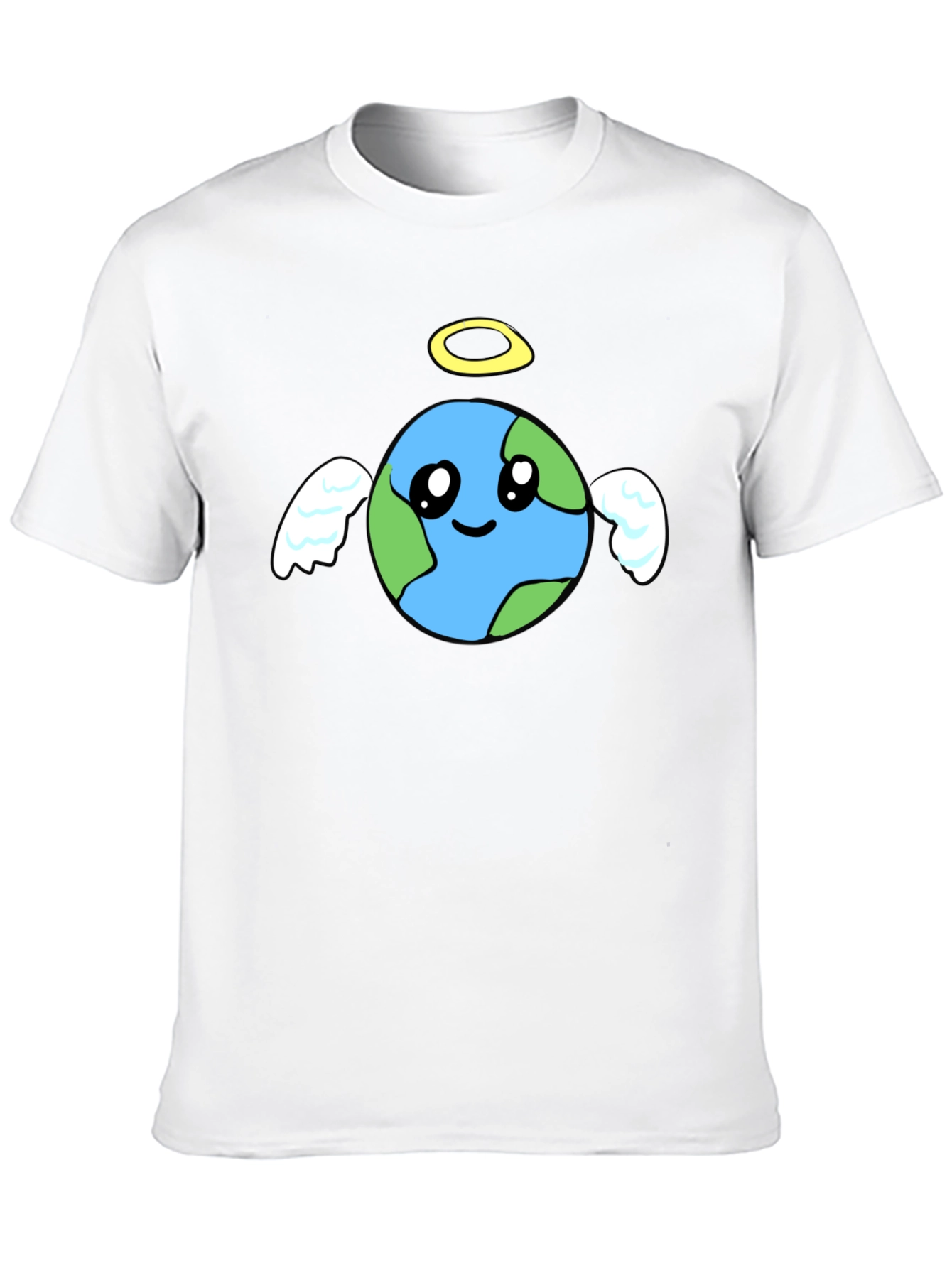 Angel Earth Graphic Black T-Shirt