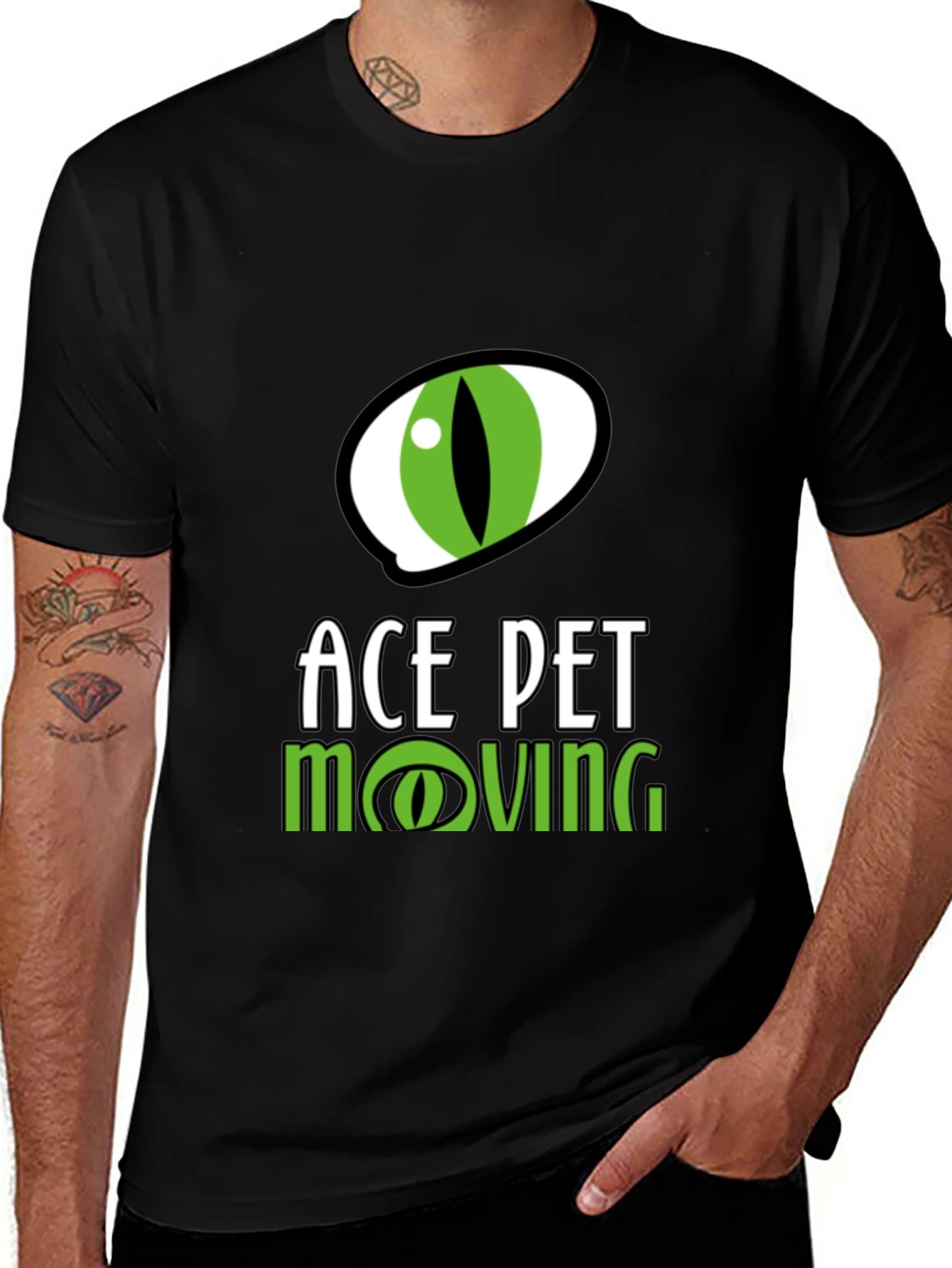 Ace Pet Moving Black T-Shirt