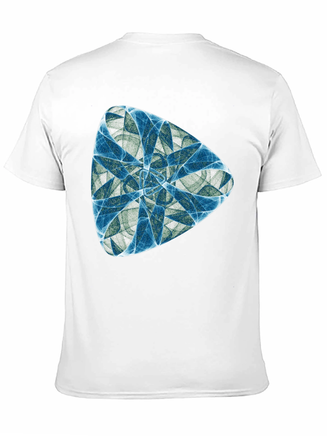 Abstract Fractal Design Black T-Shirt