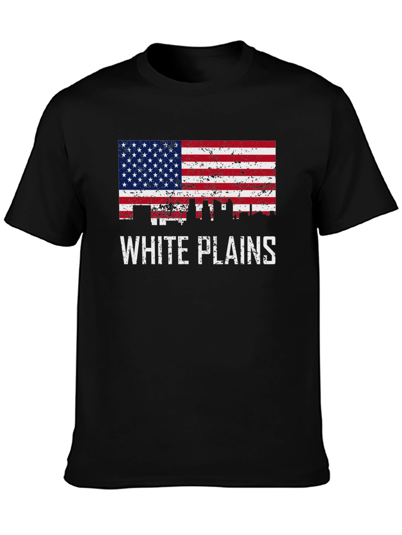 White Plains American Flag T-Shirt