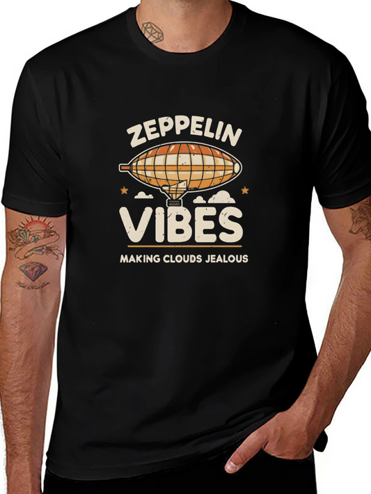 Zeppelin Vibes Graphic T-Shirt - Cloud Jealous